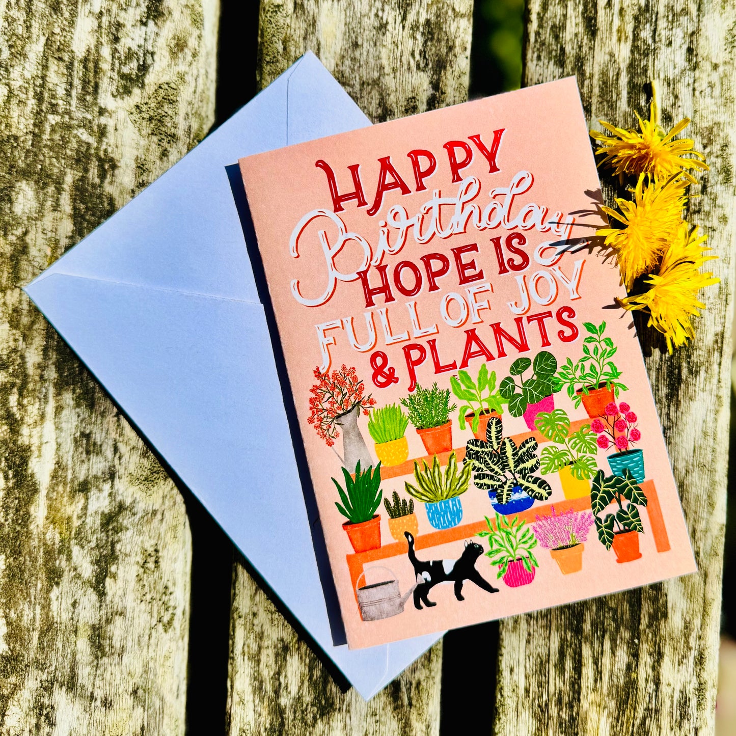 Happy Birthday – Full of Joy & Plants” Card