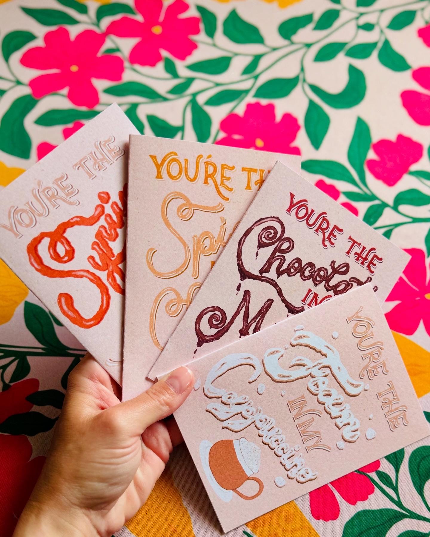 Spice to My Chai Card – Funny Coffee Greeting Card | Chai Card Gift for Birthday & Love Notes