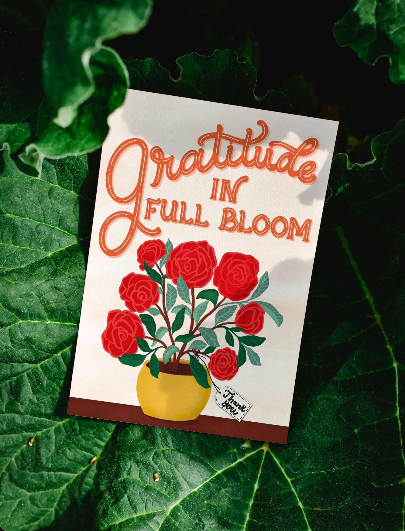 Gratitude in Full Bloom – Floral Thank You Card for Nurse, Doctor, Mum or Colleague