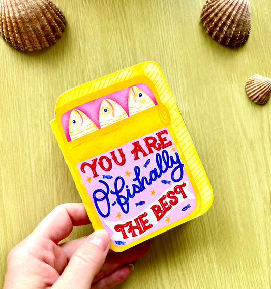 Unique Handcrafted Tin Shape Card