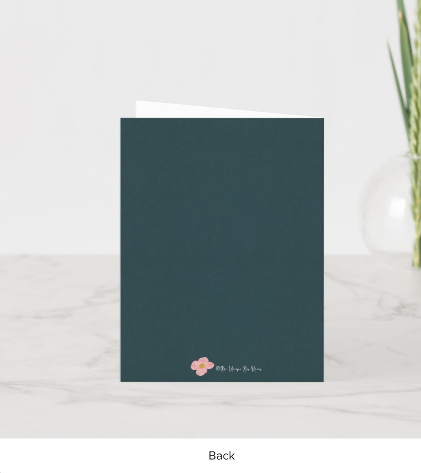 Personalized Floral Birthday Card – Handmade Greeting Gift Unique Birthday Card for Him/Her Wife Mom Dad Husband Daughter Son
