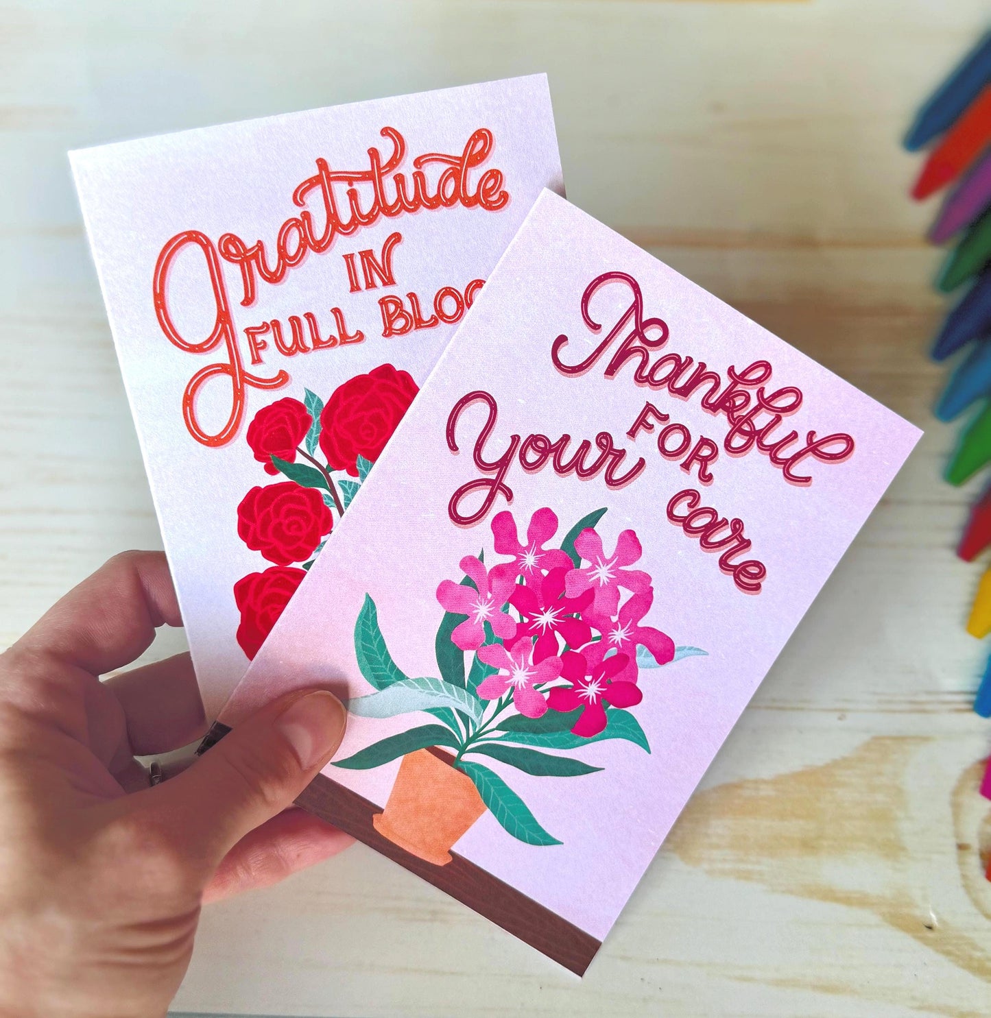 Handmade Thank You Card for Nurse/Doctor – Pink Floral Appreciation Greeting Gift Thankful For Your Care