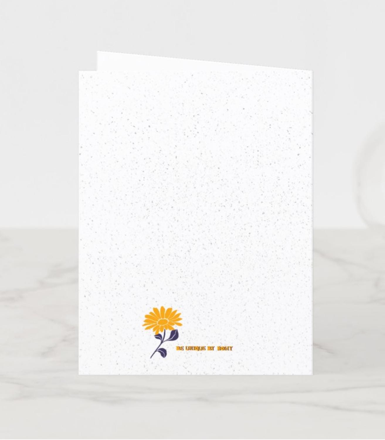 Wildflower Love Card – Romantic Valentine Floral Greeting Gift for Him Her Wife Husband