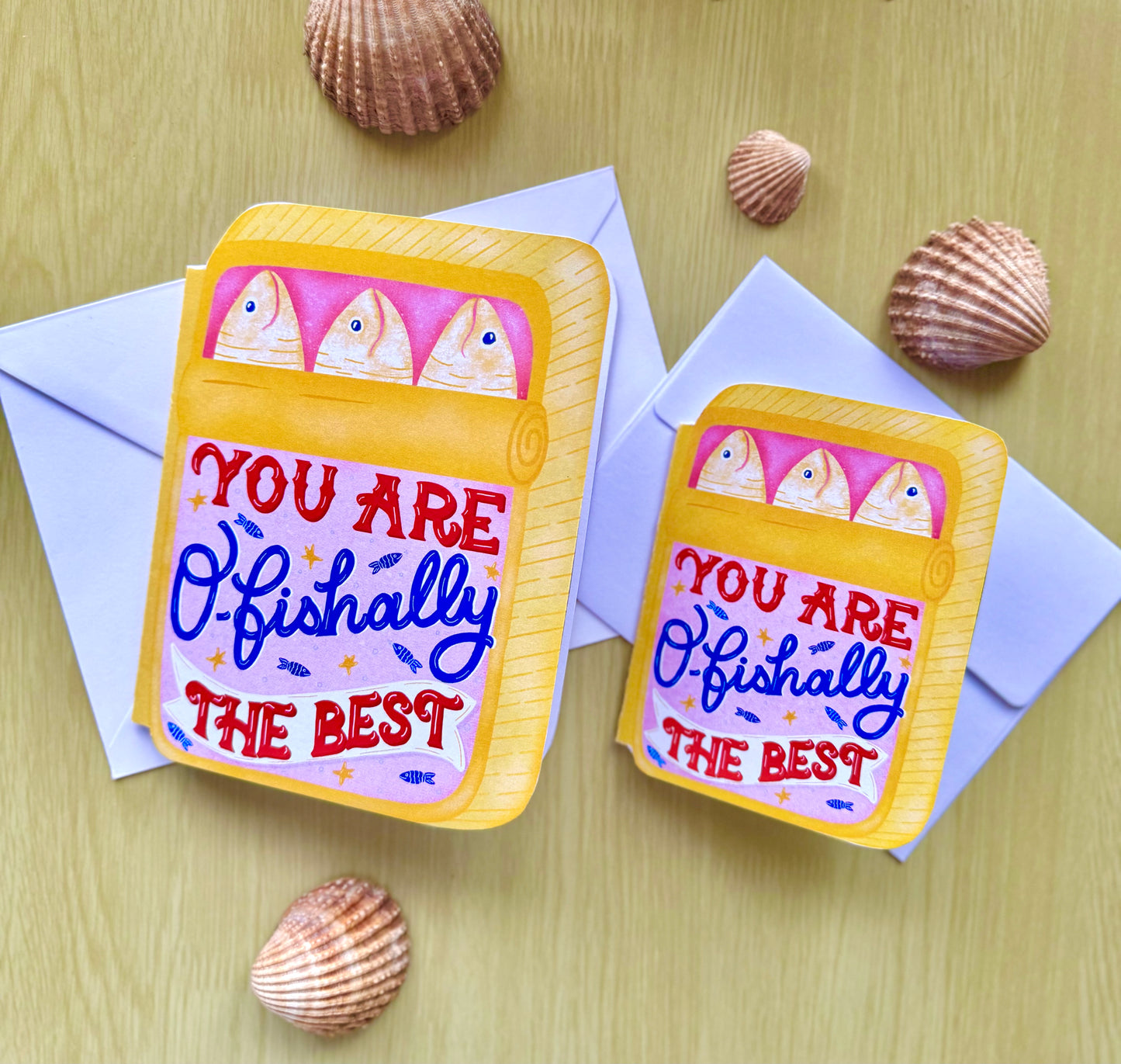 Unique Handcrafted Tin Shape Card