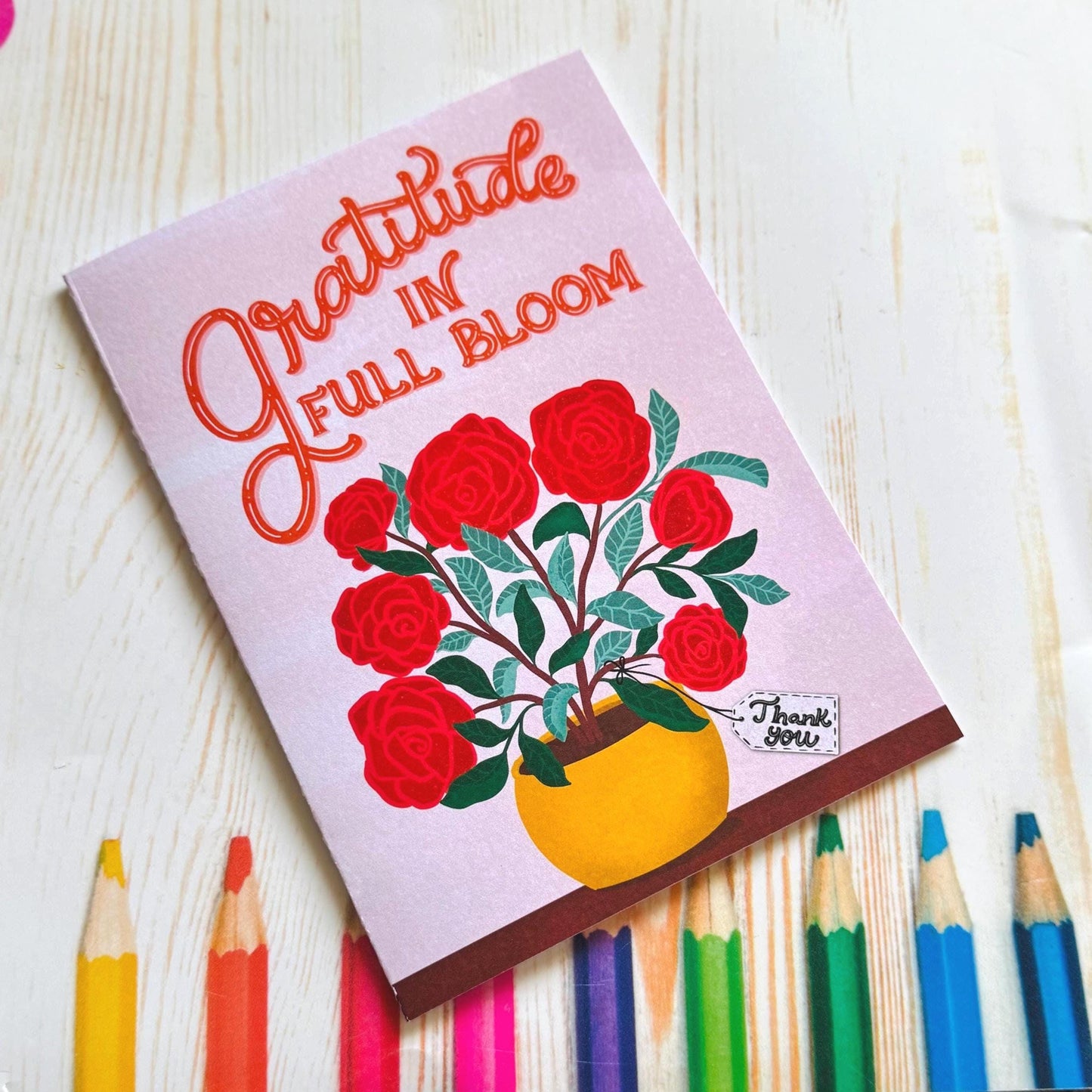 Gratitude in Full Bloom – Floral Thank You Card for Nurse, Doctor, Mum or Colleague