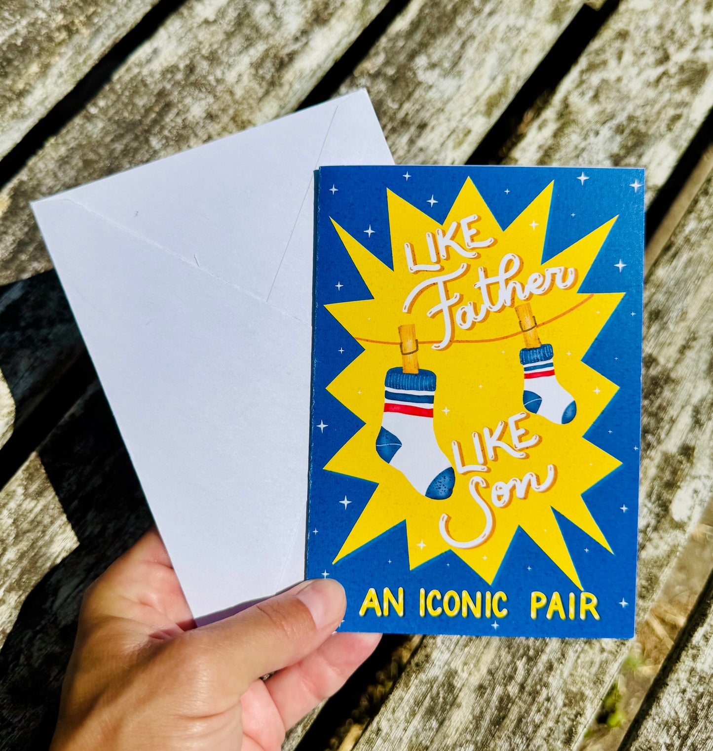 Like Father Like Son Card – An Iconic Pair, Funny Father's Day Card, Dad & Son Greeting Card