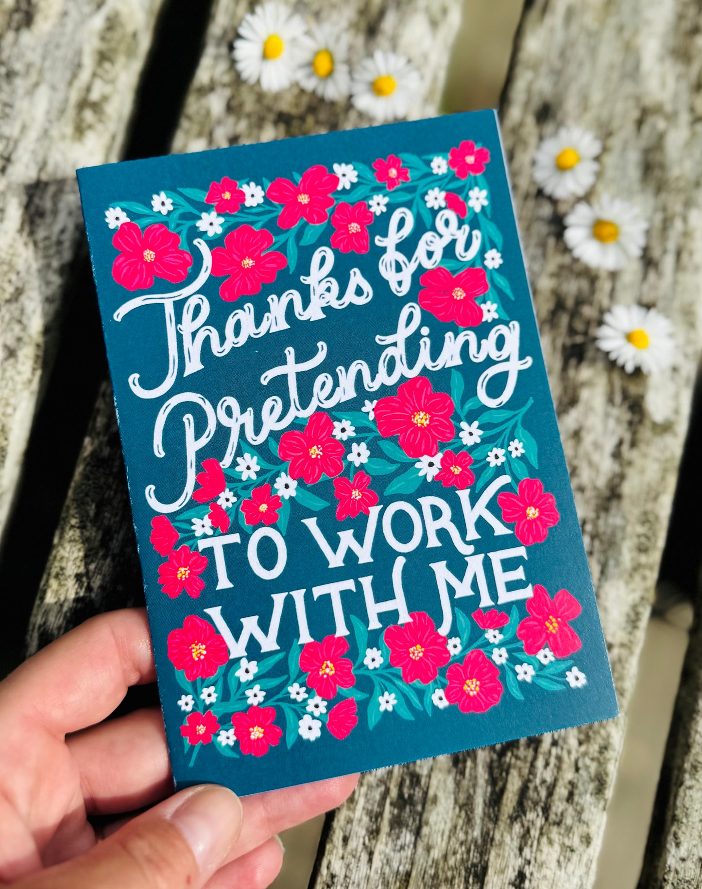 Thanks for Pretending to Work With Me Card