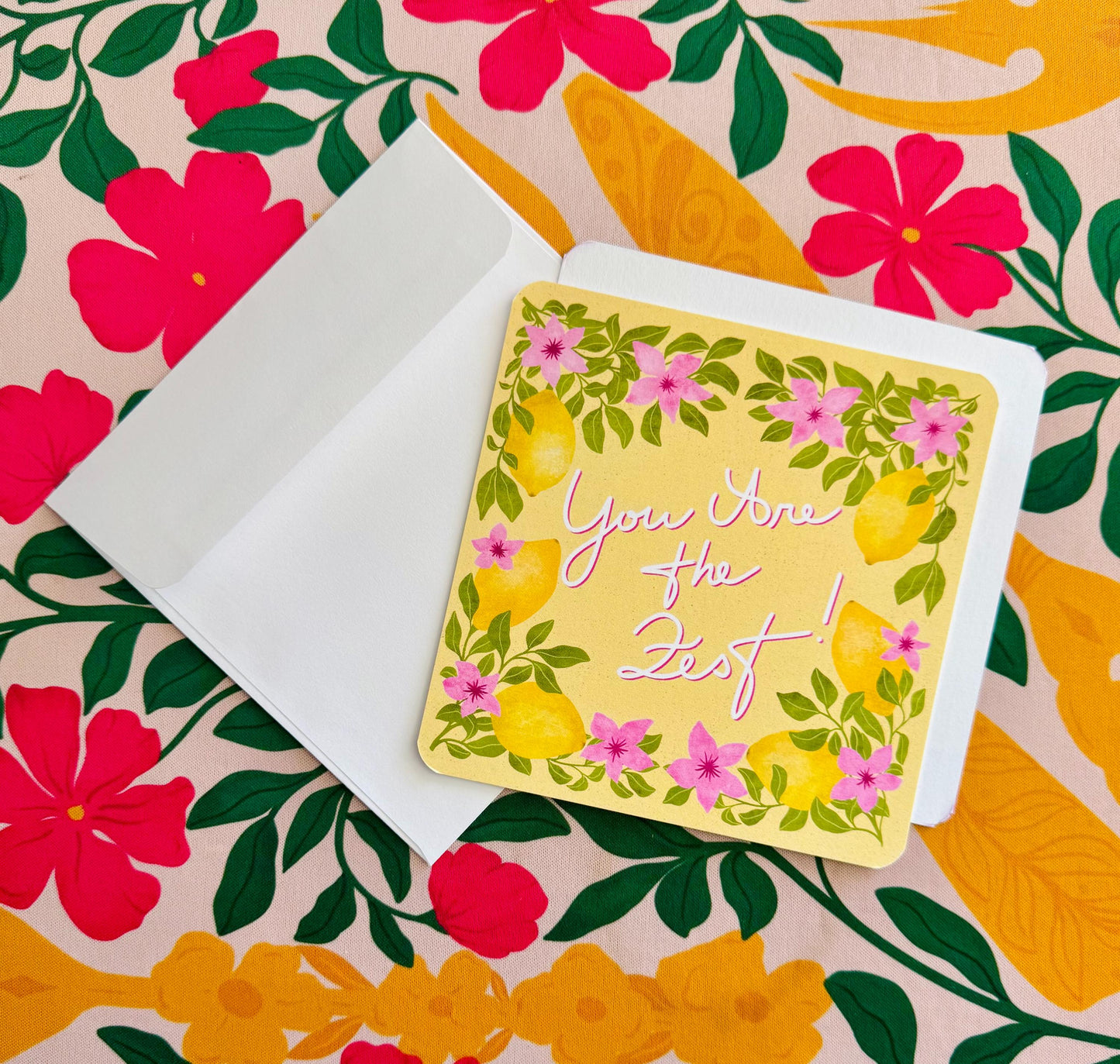 Zesty Lemon Thank You Cards – ‘You Are the Zest’ Greeting Gift for Him Her, or Friend