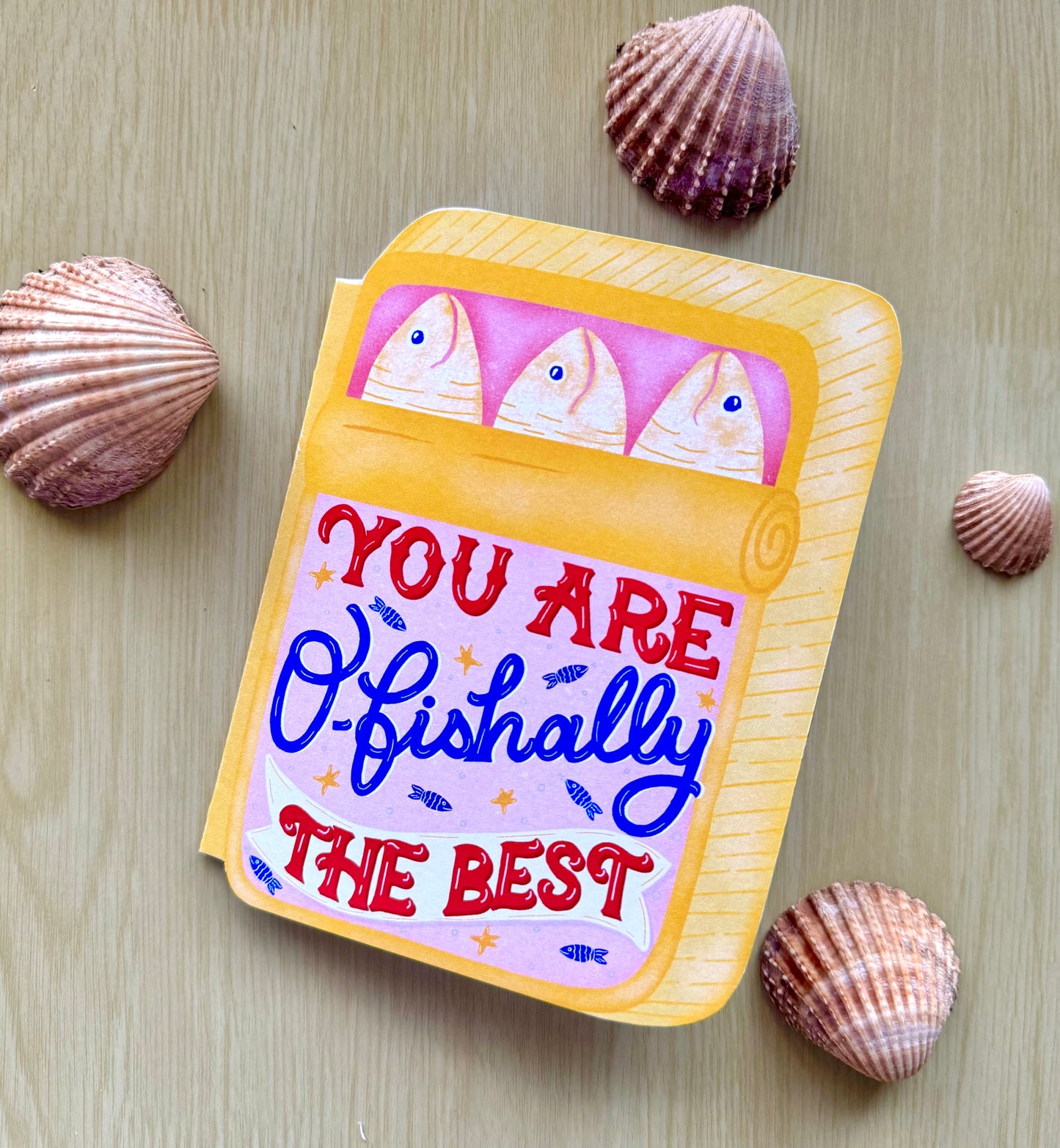 Unique Handcrafted Tin Shape Card