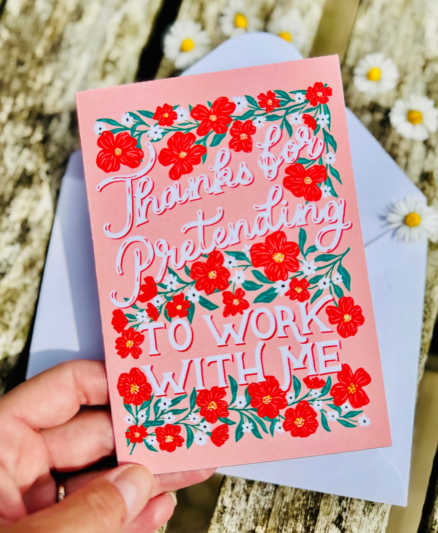Thanks for Pretending to Work With Me Card