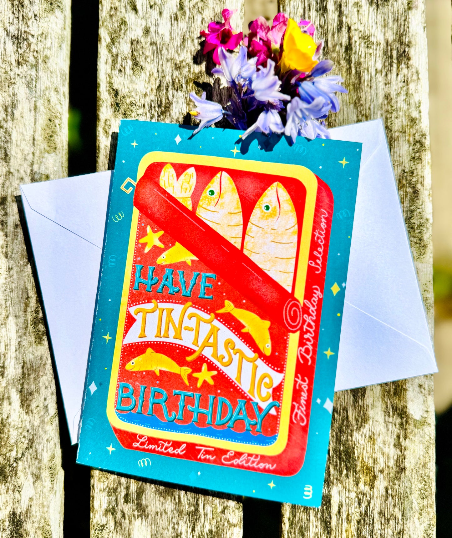 Sardine Tin Birthday Card – Tin Shaped Design