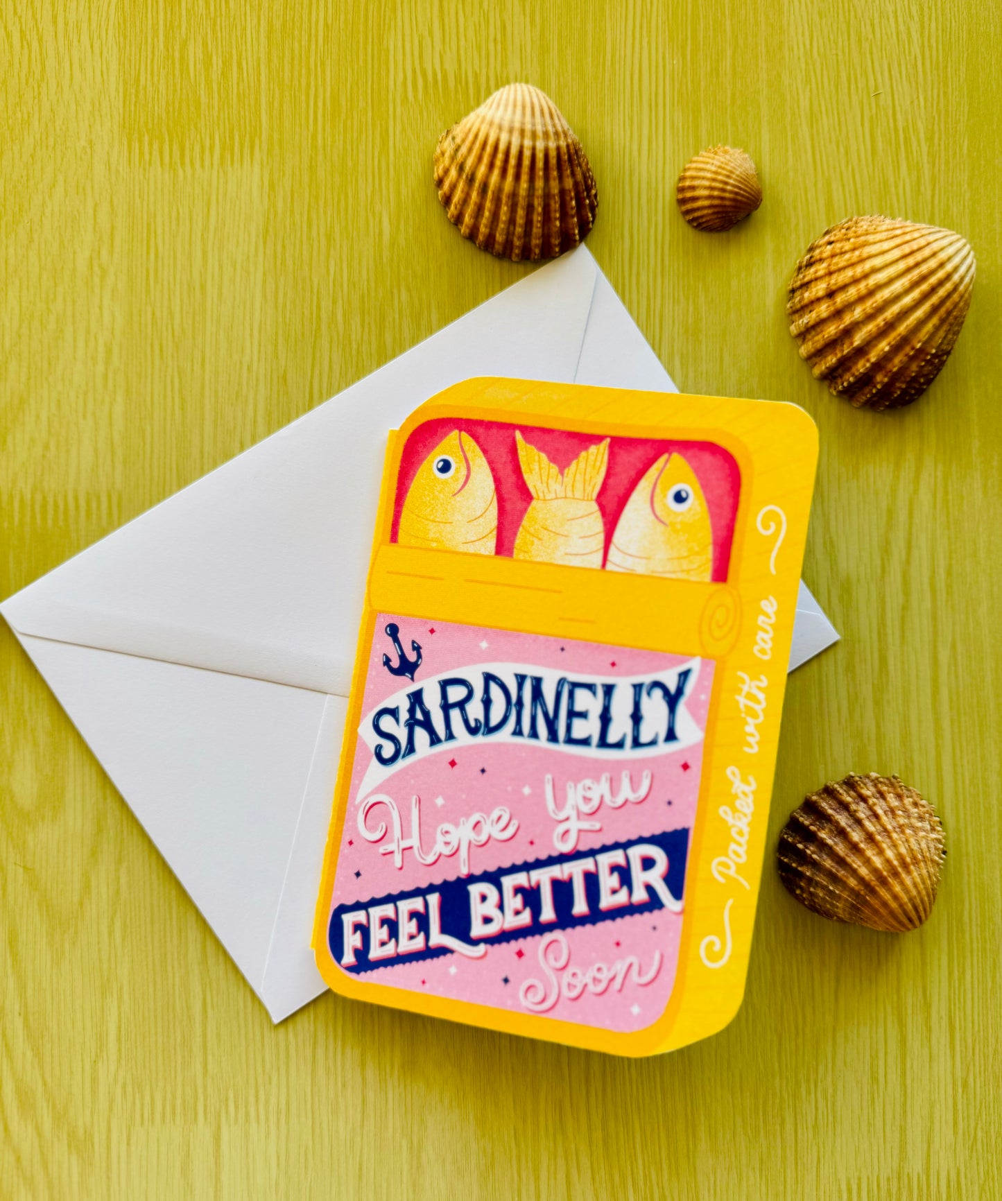 Sardinelly Feel Better Card | Funny Get Well Greeting