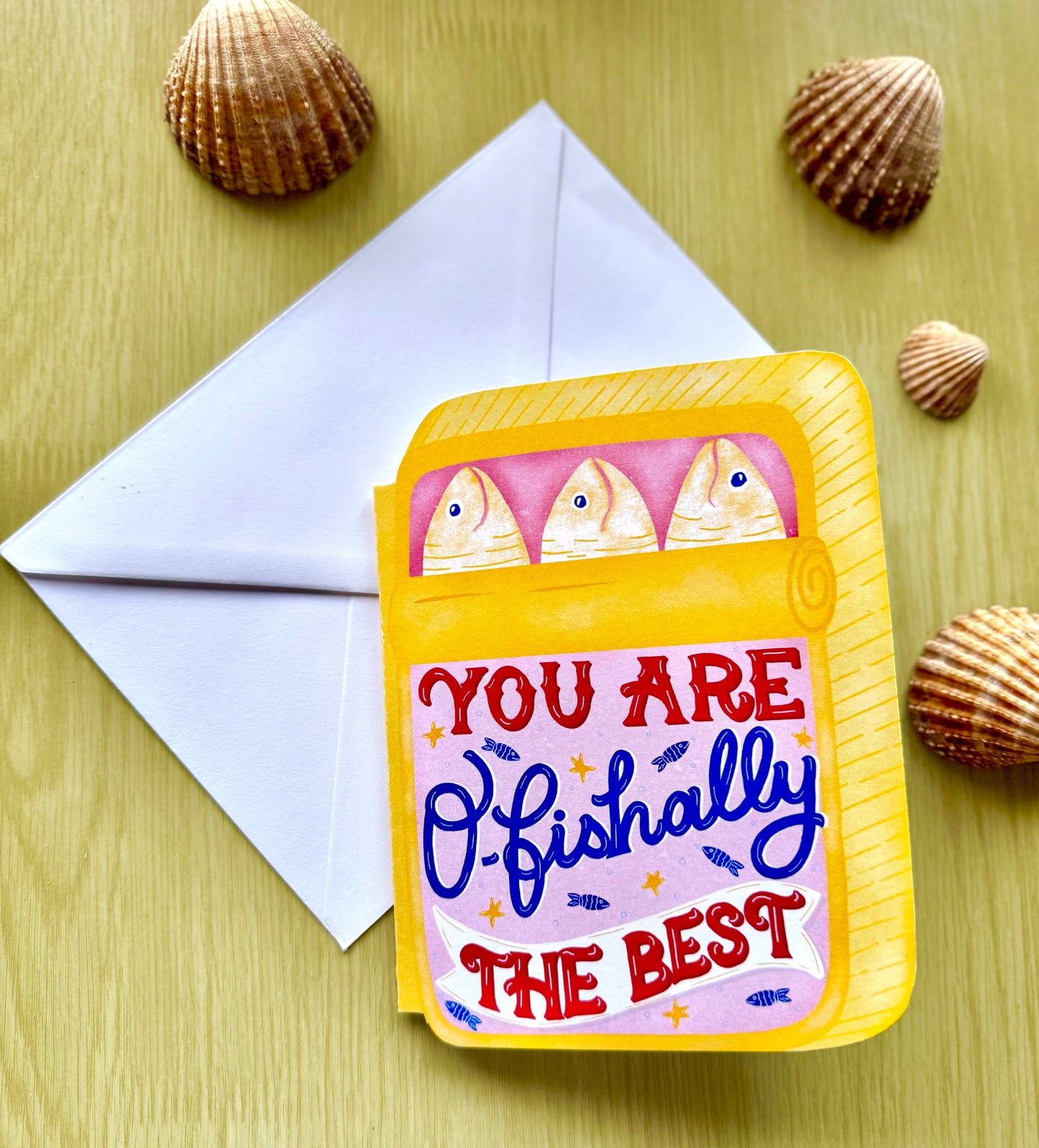 Unique Handcrafted Tin Shape Card