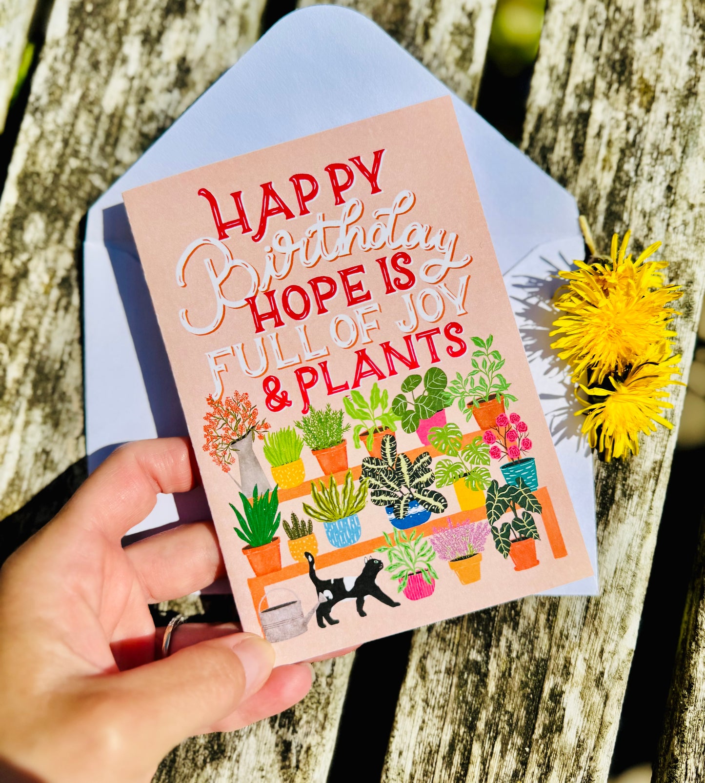 Happy Birthday – Full of Joy & Plants” Card