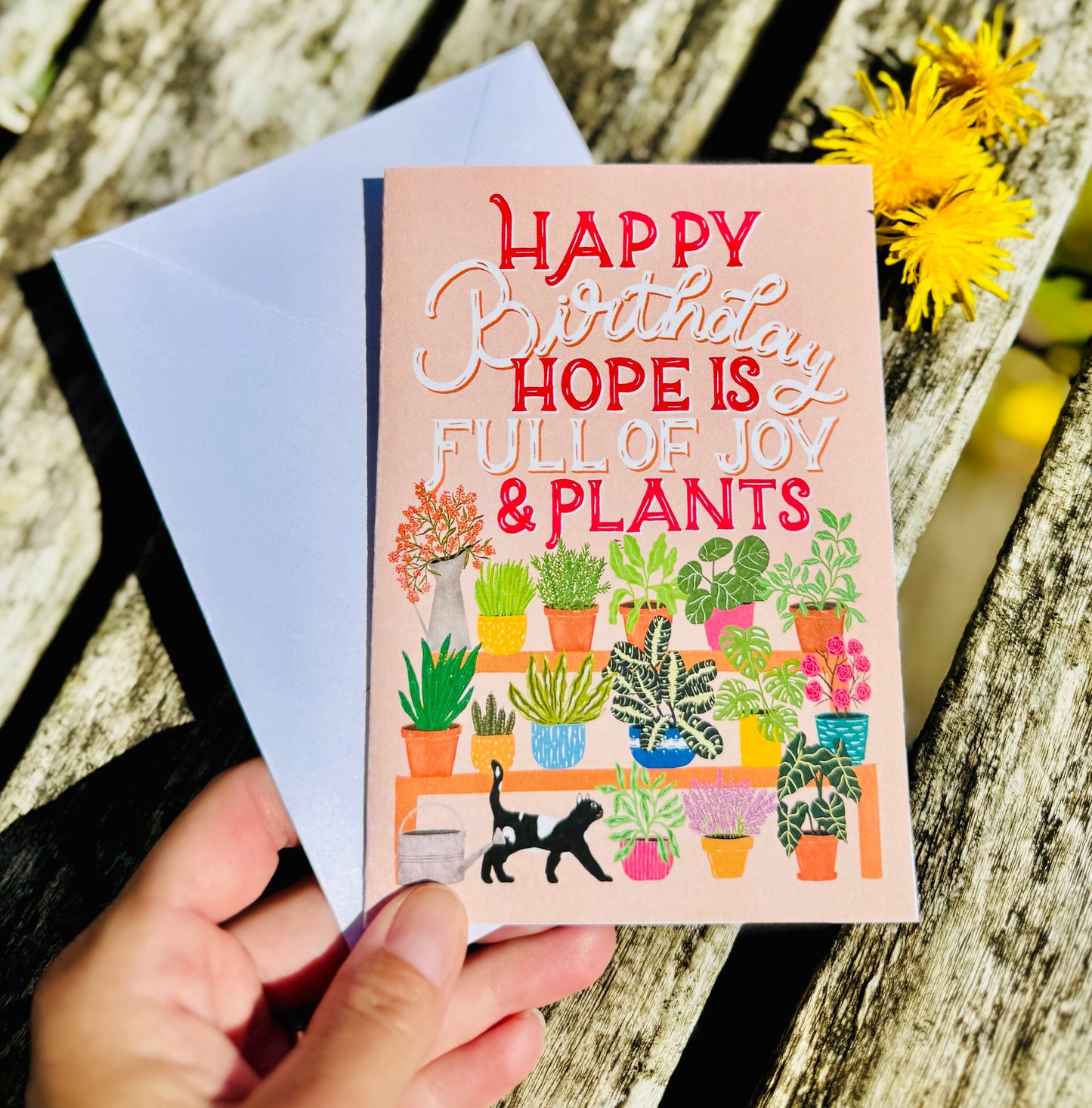 Happy Birthday – Full of Joy & Plants” Card