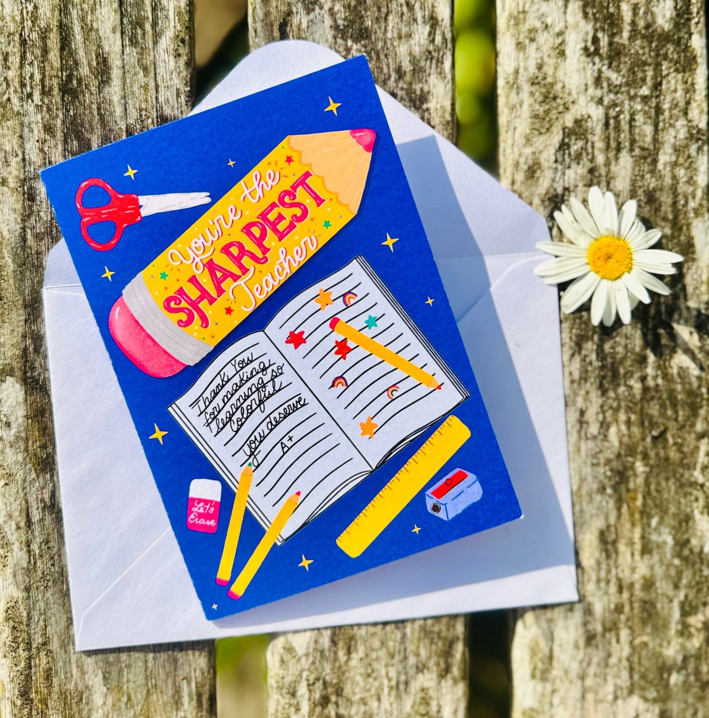 You're the Sharpest Teacher – Teacher Greeting Card