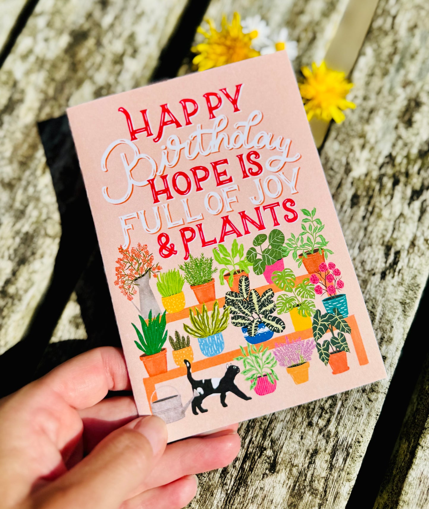 Happy Birthday – Full of Joy & Plants” Card