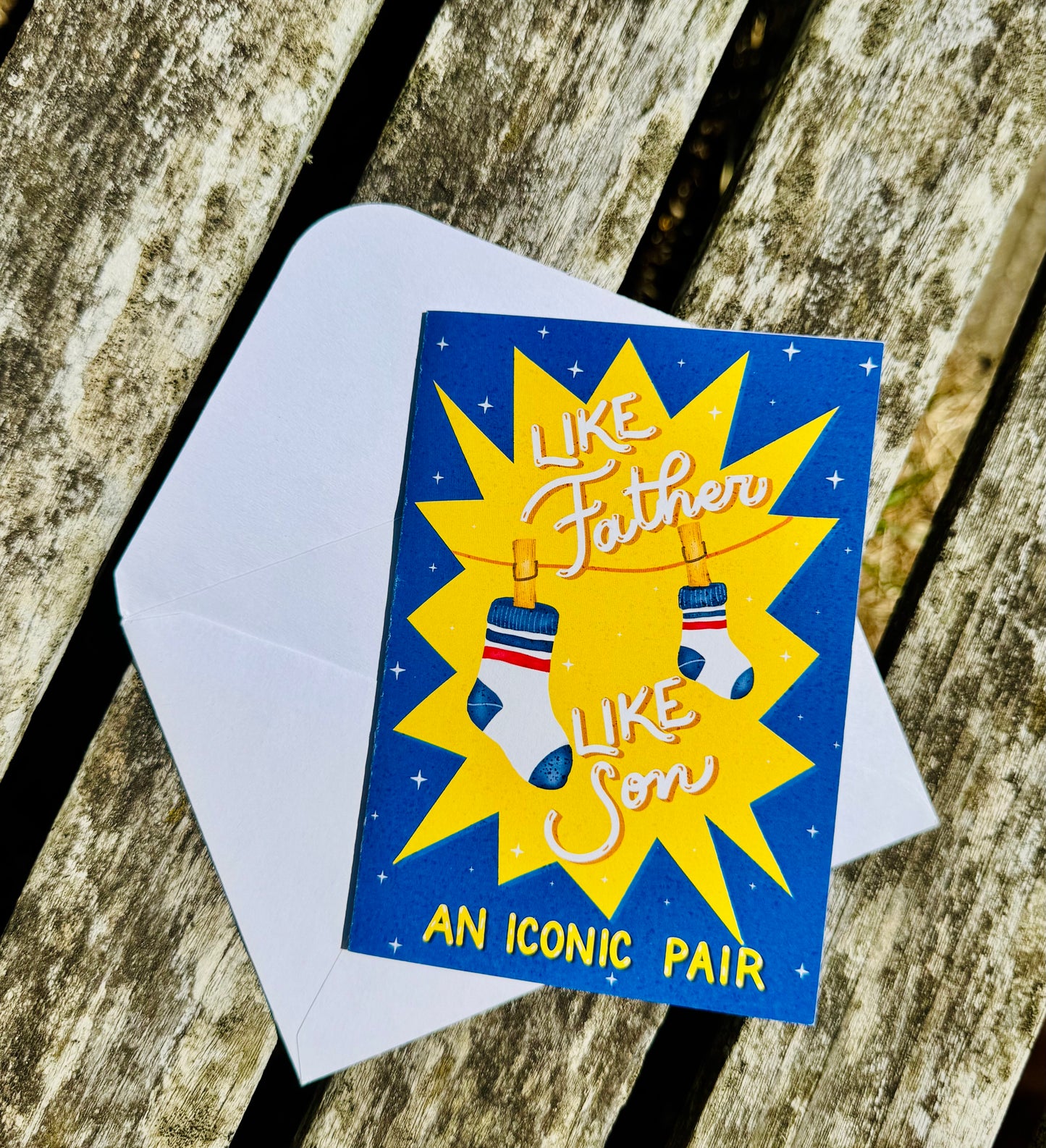 Like Father Like Son Card – An Iconic Pair, Funny Father's Day Card, Dad & Son Greeting Card