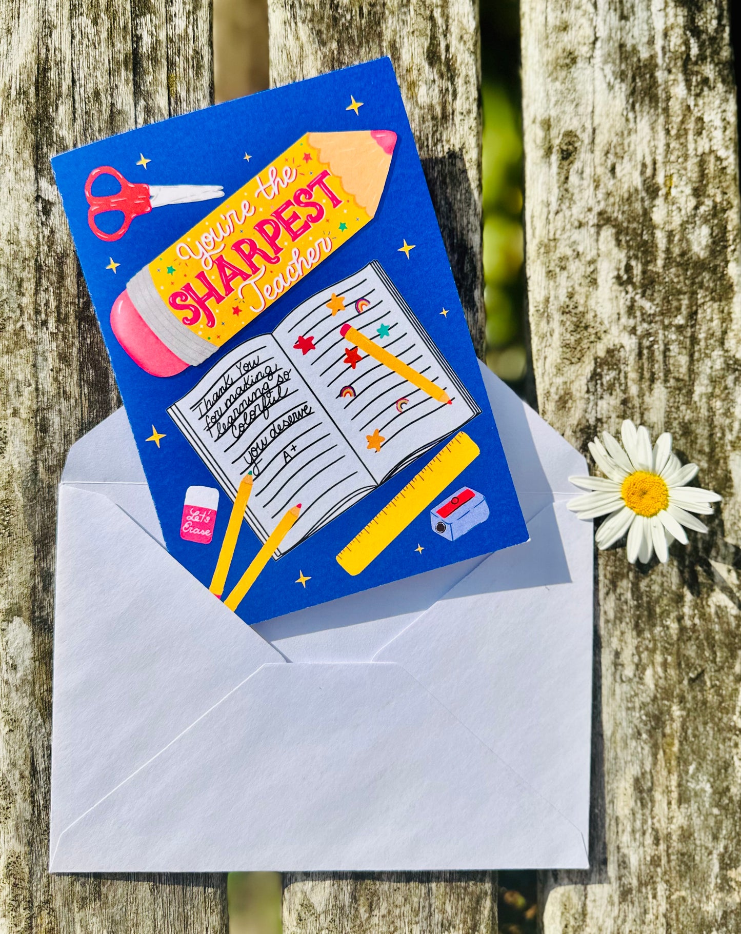 You're the Sharpest Teacher – Teacher Greeting Card