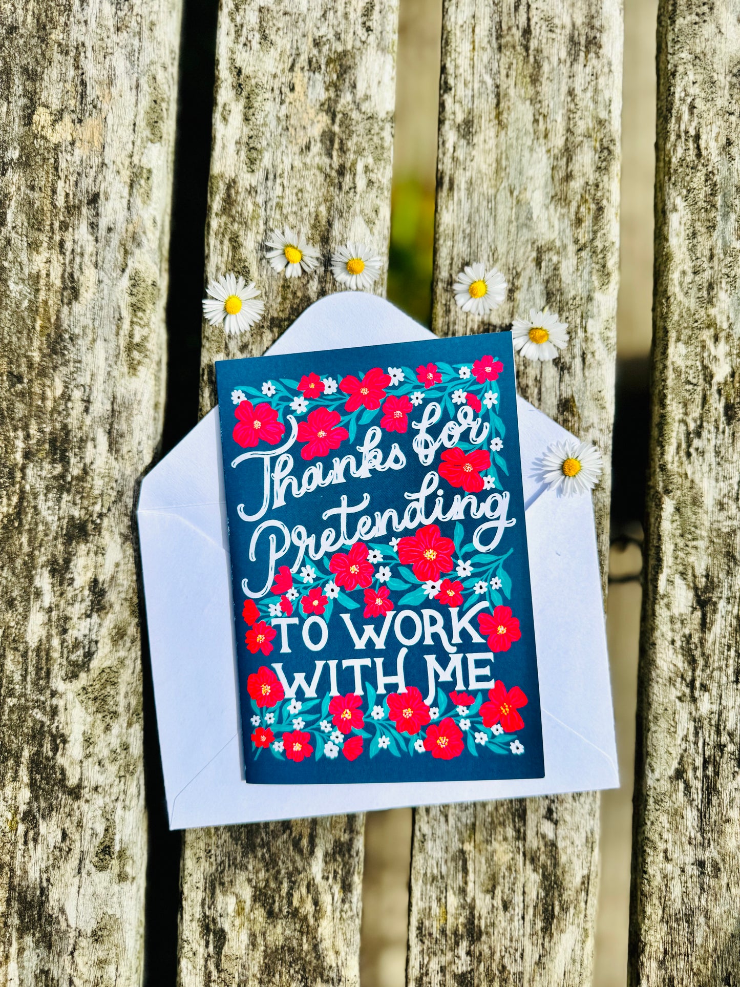 Thanks for Pretending to Work With Me Card