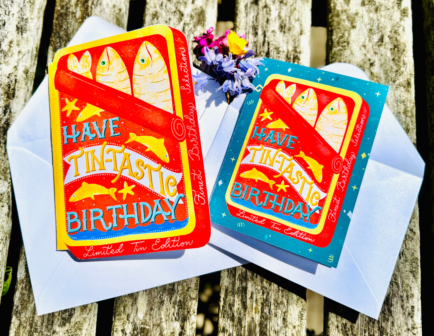 Sardine Tin Birthday Card – Tin Shaped Design