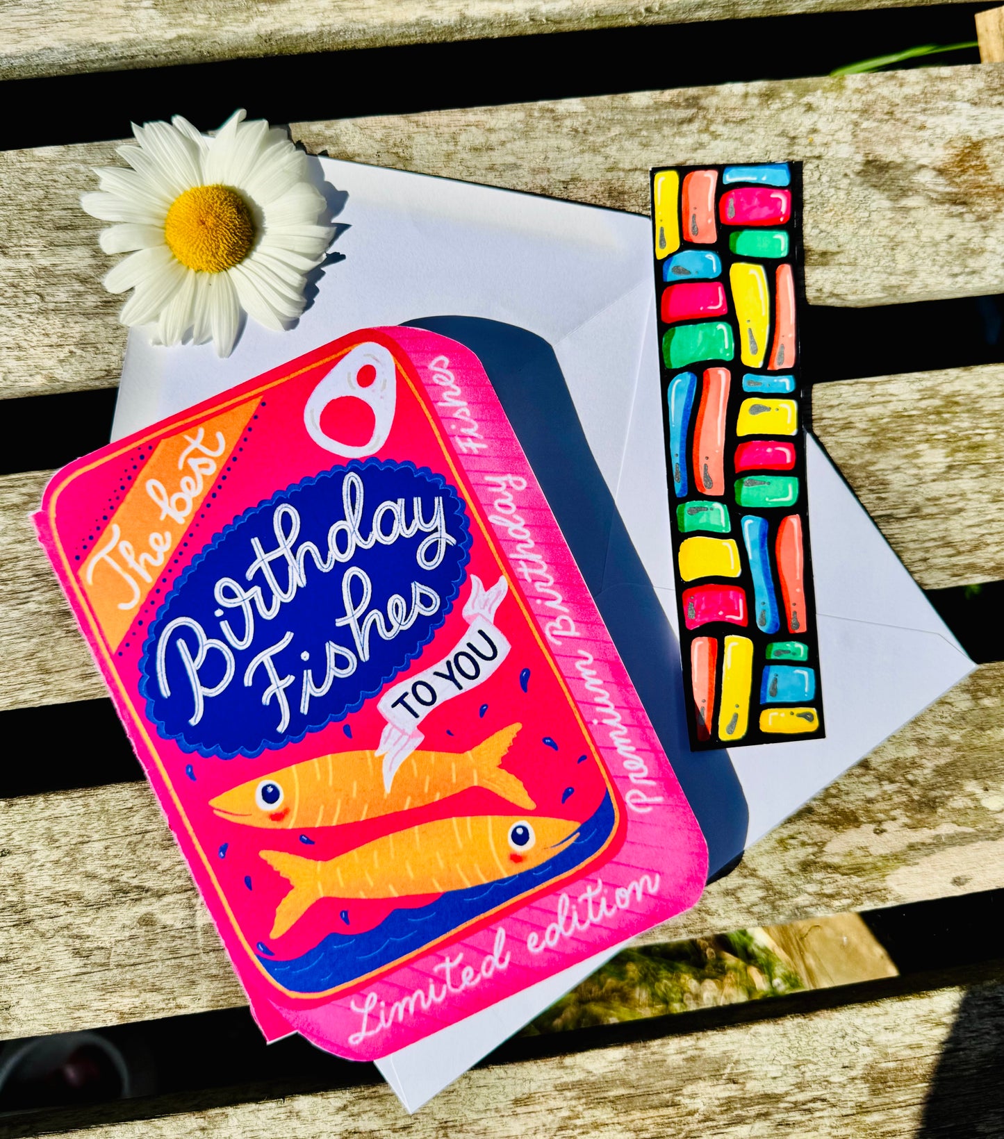 Funny Fish Pun Birthday Card – Sardine Tin Shape, Handmade
