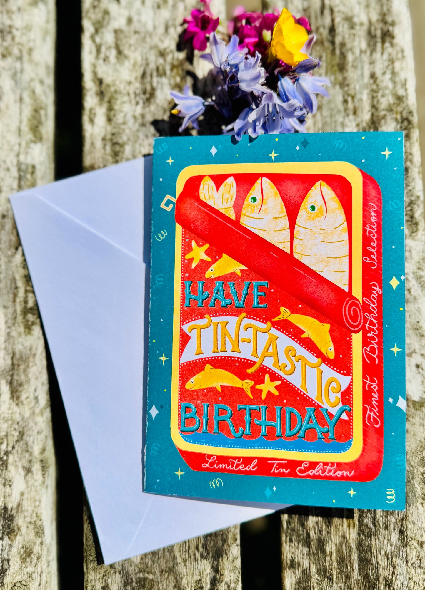 Sardine Tin Birthday Card – Tin Shaped Design