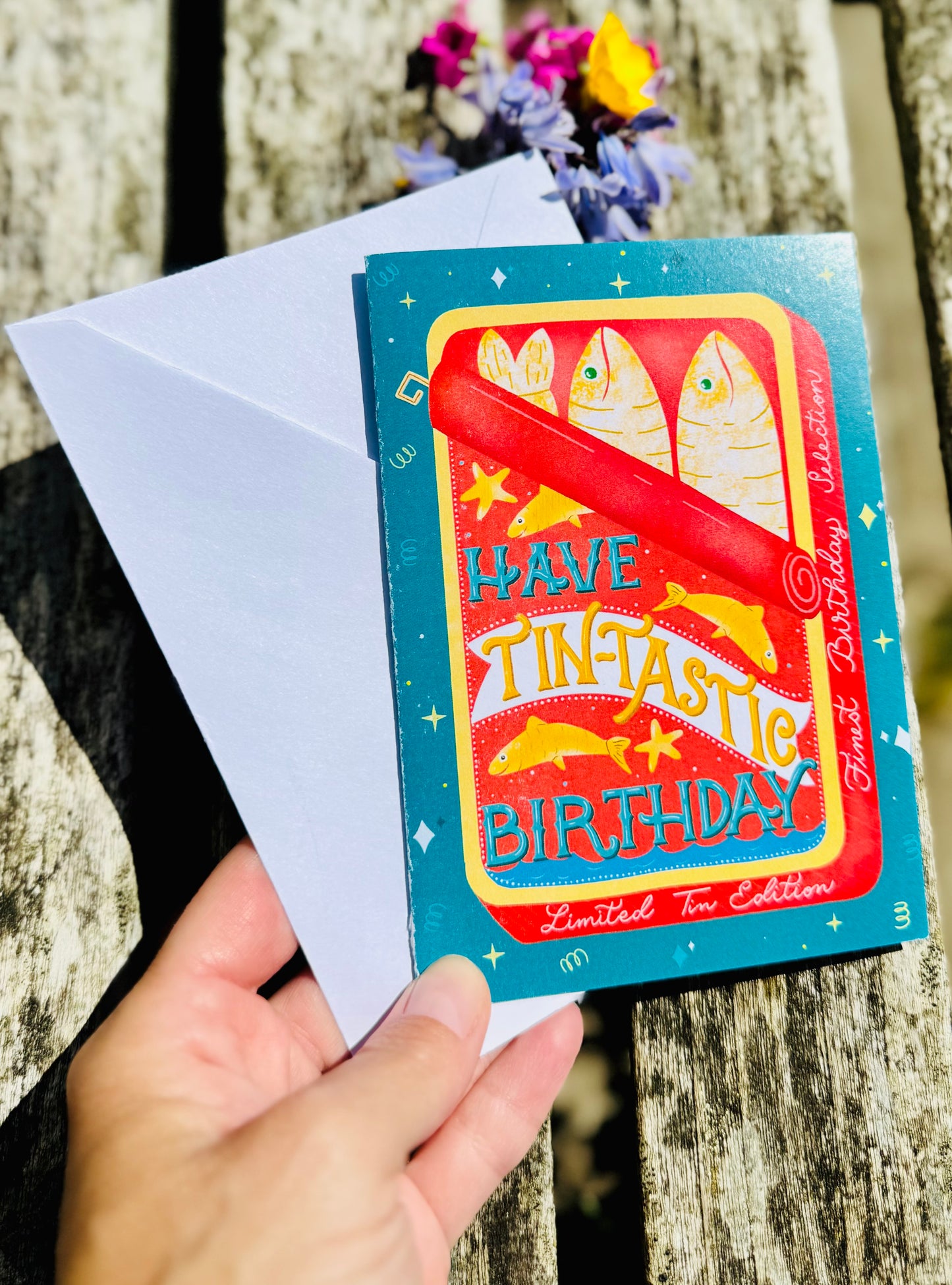 Sardine Tin Birthday Card – Tin Shaped Design