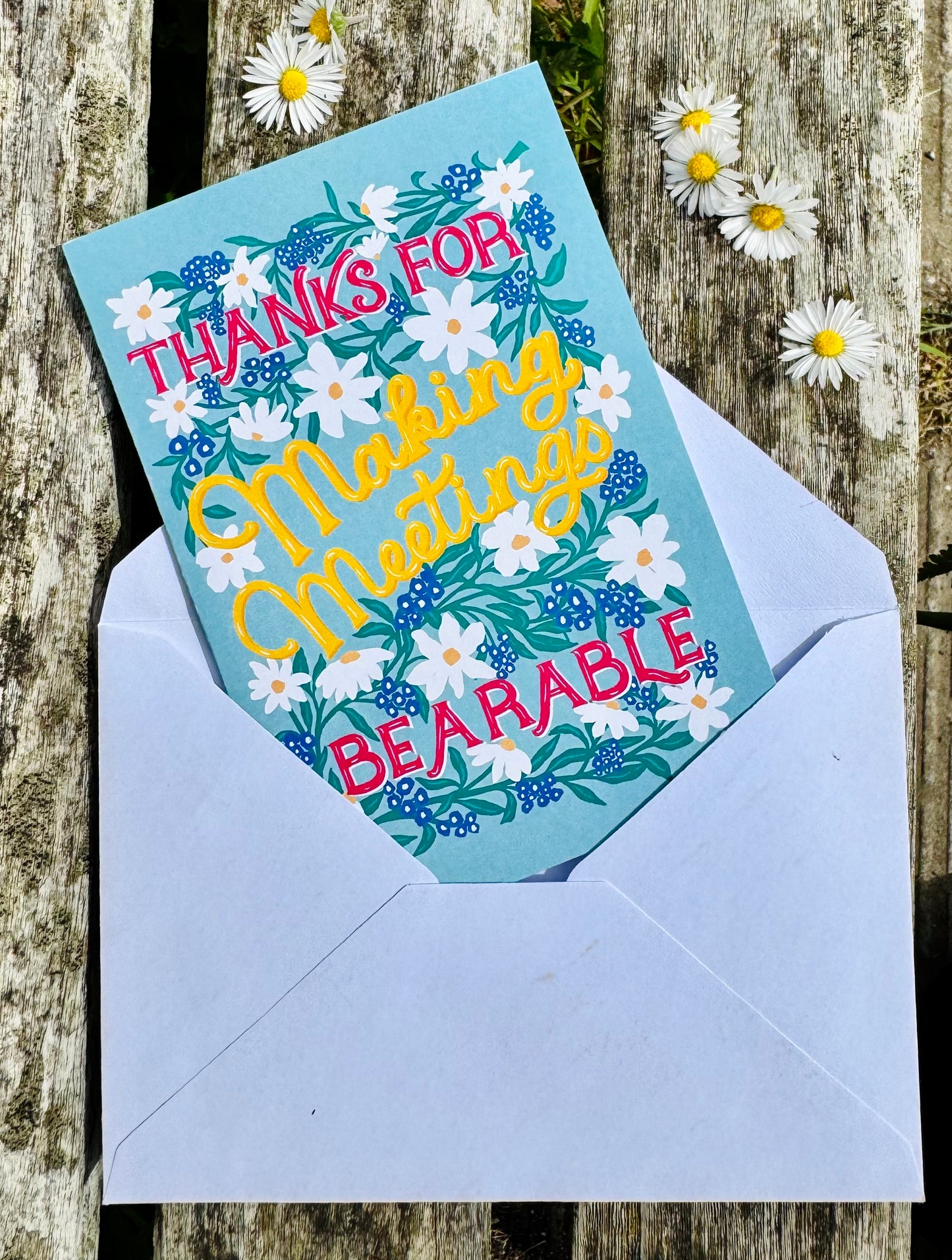 Thanks for Making Meetings Bearable Card