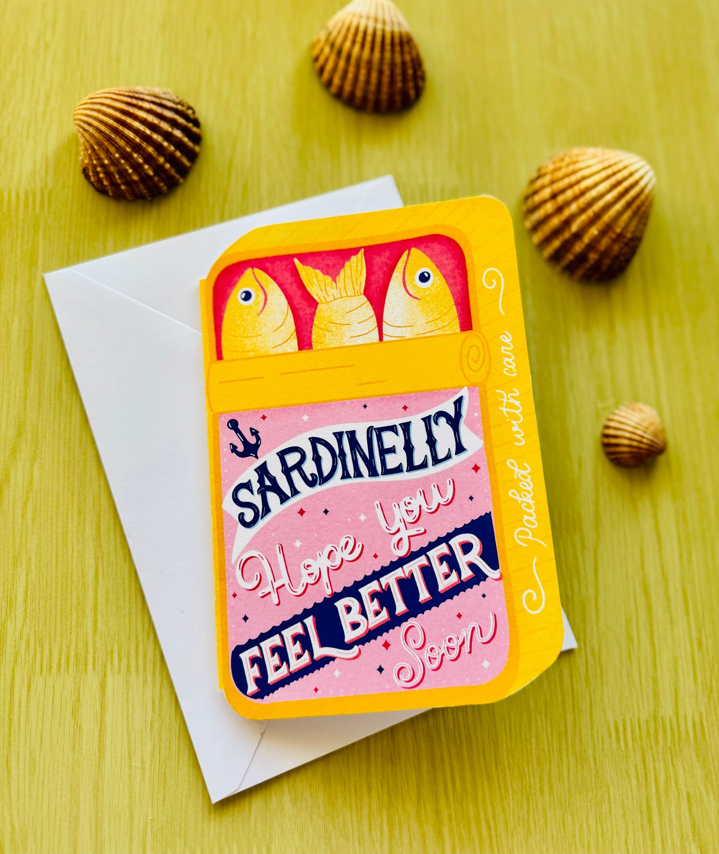 Sardinelly Feel Better Card | Funny Get Well Greeting
