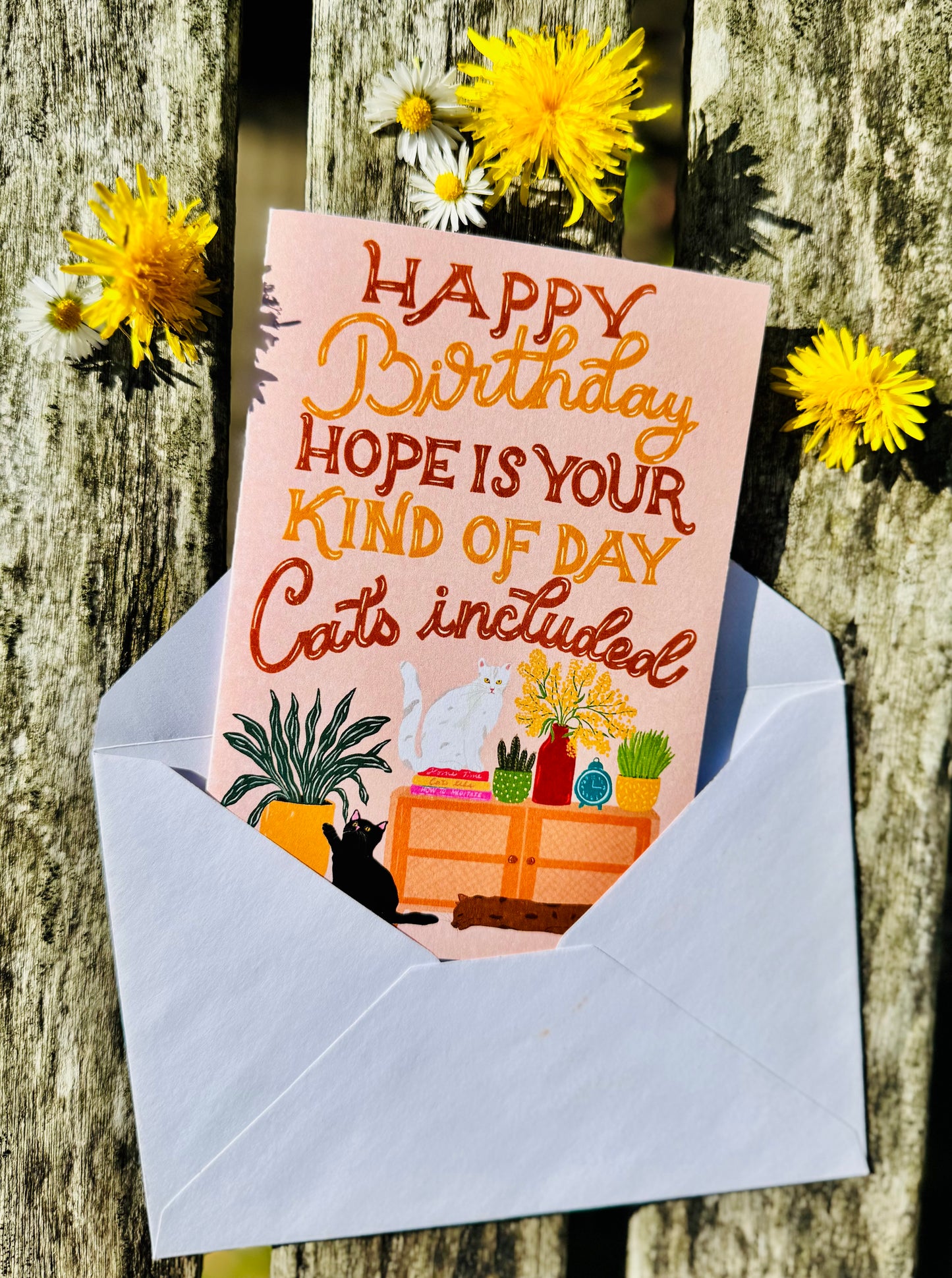 Cat Birthday Card for Cat Lover – Funny Cat Card – Cute Cats Greeting Card