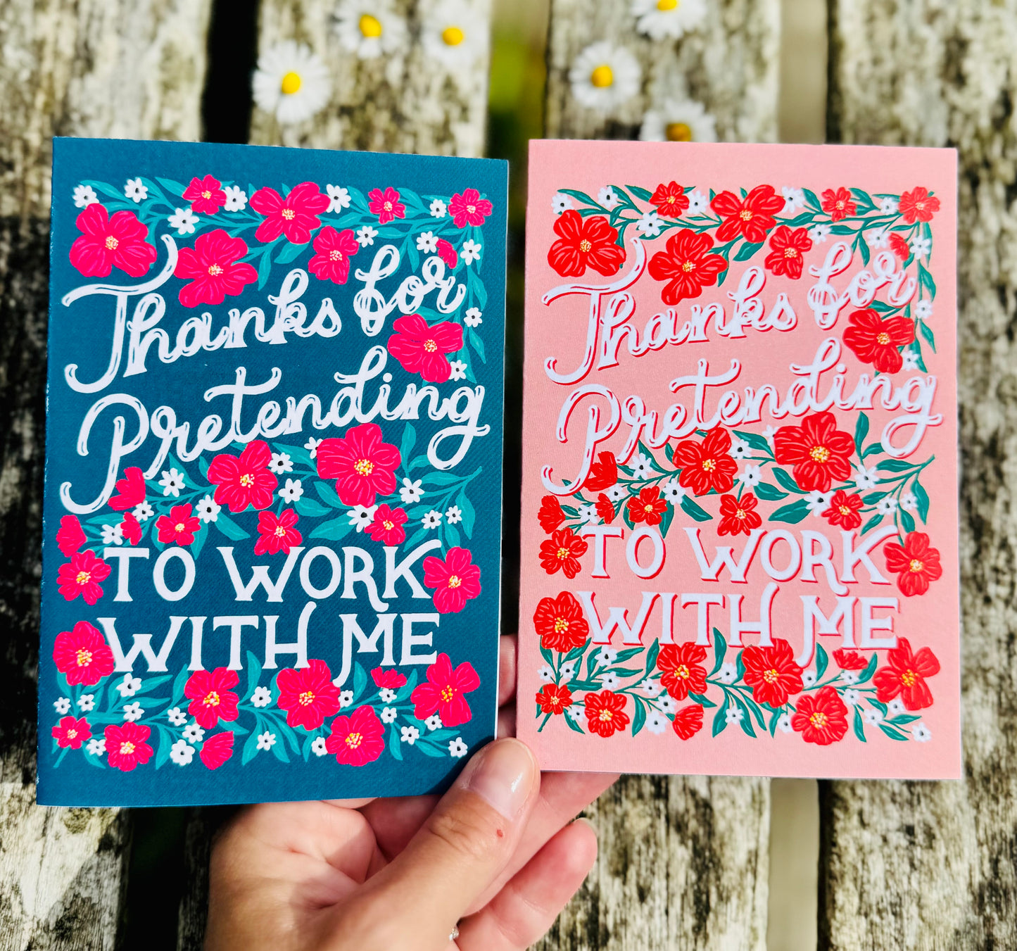 Thanks for Pretending to Work With Me Card