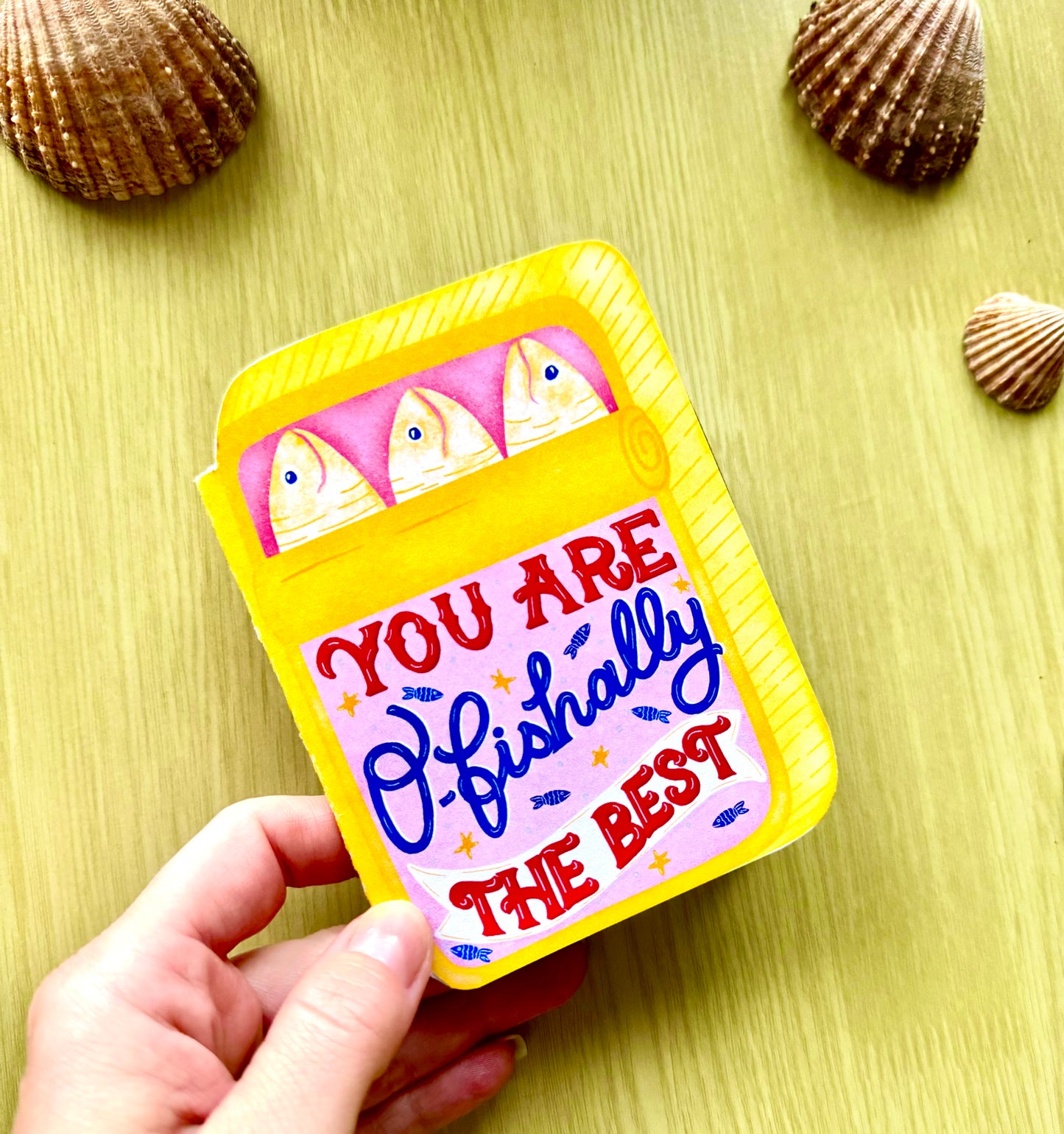 Unique Handcrafted Tin Shape Card