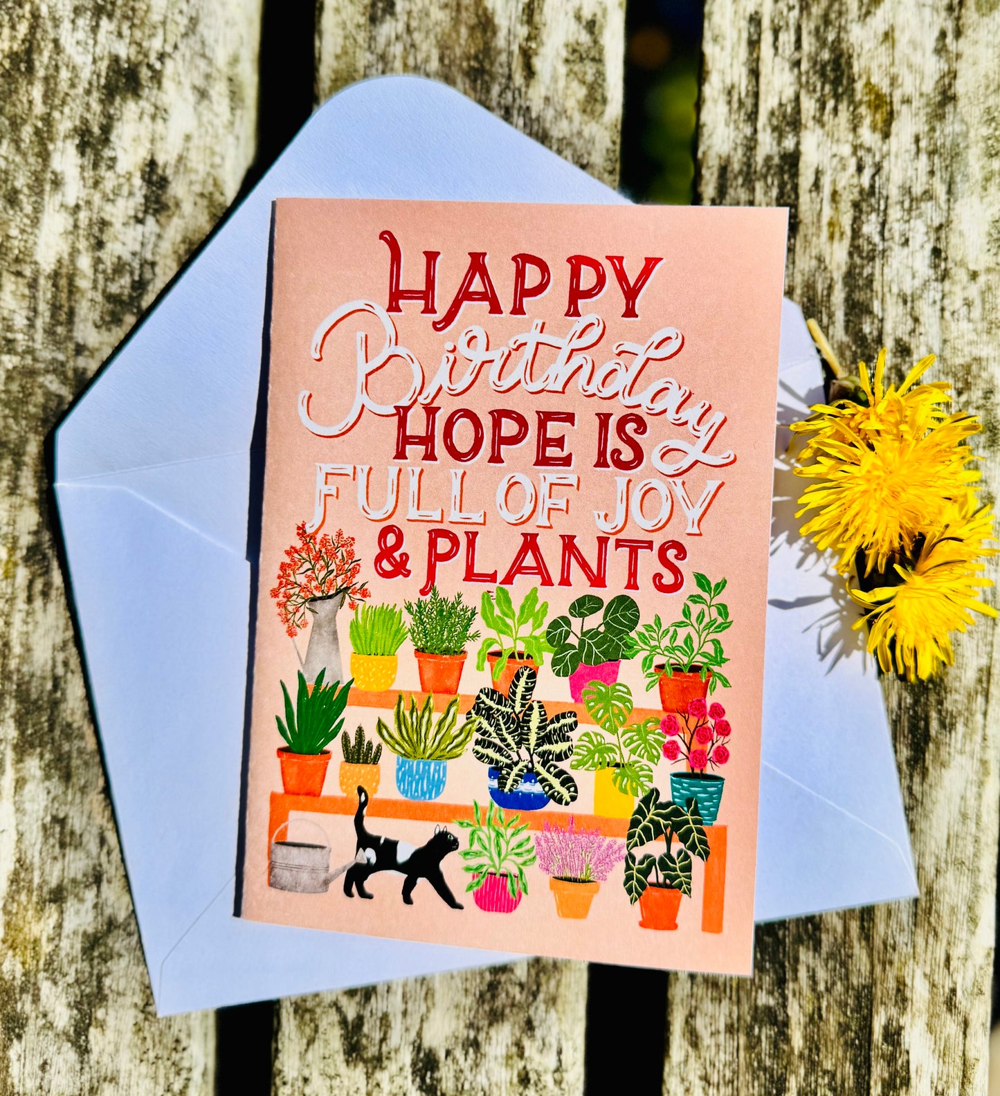 Happy Birthday – Full of Joy & Plants” Card
