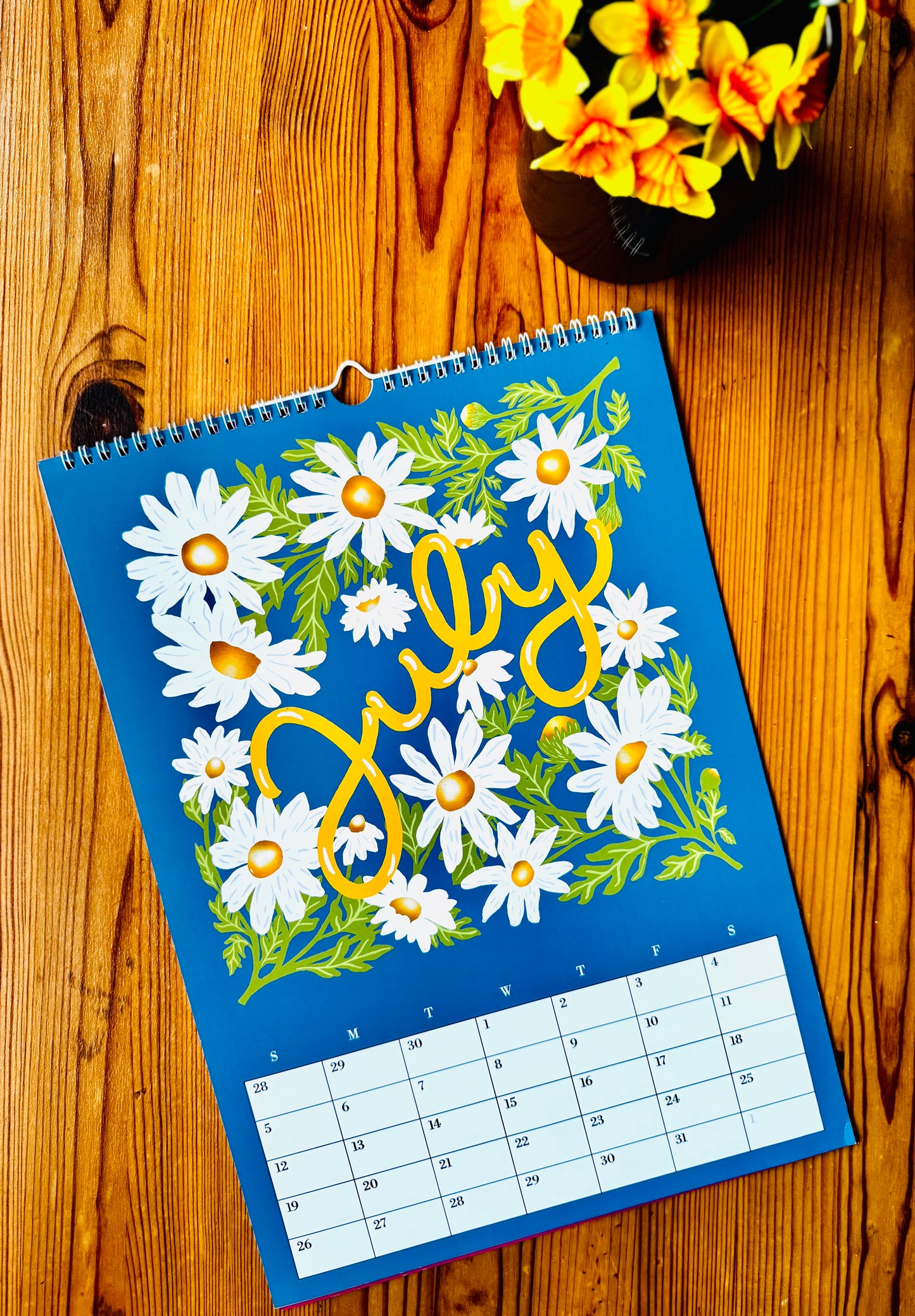 Botanical Floral Wall Calendar 2026 |Monthly Flower Illustrations | Gift for Gardener Friend or Mom