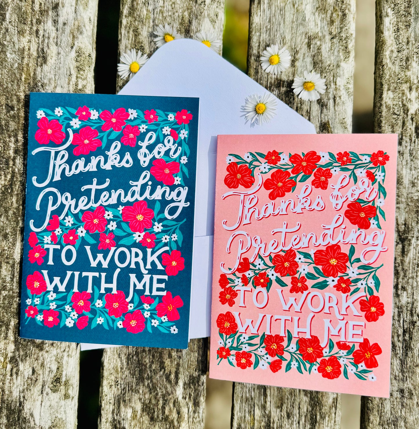 Thanks for Pretending to Work With Me Card
