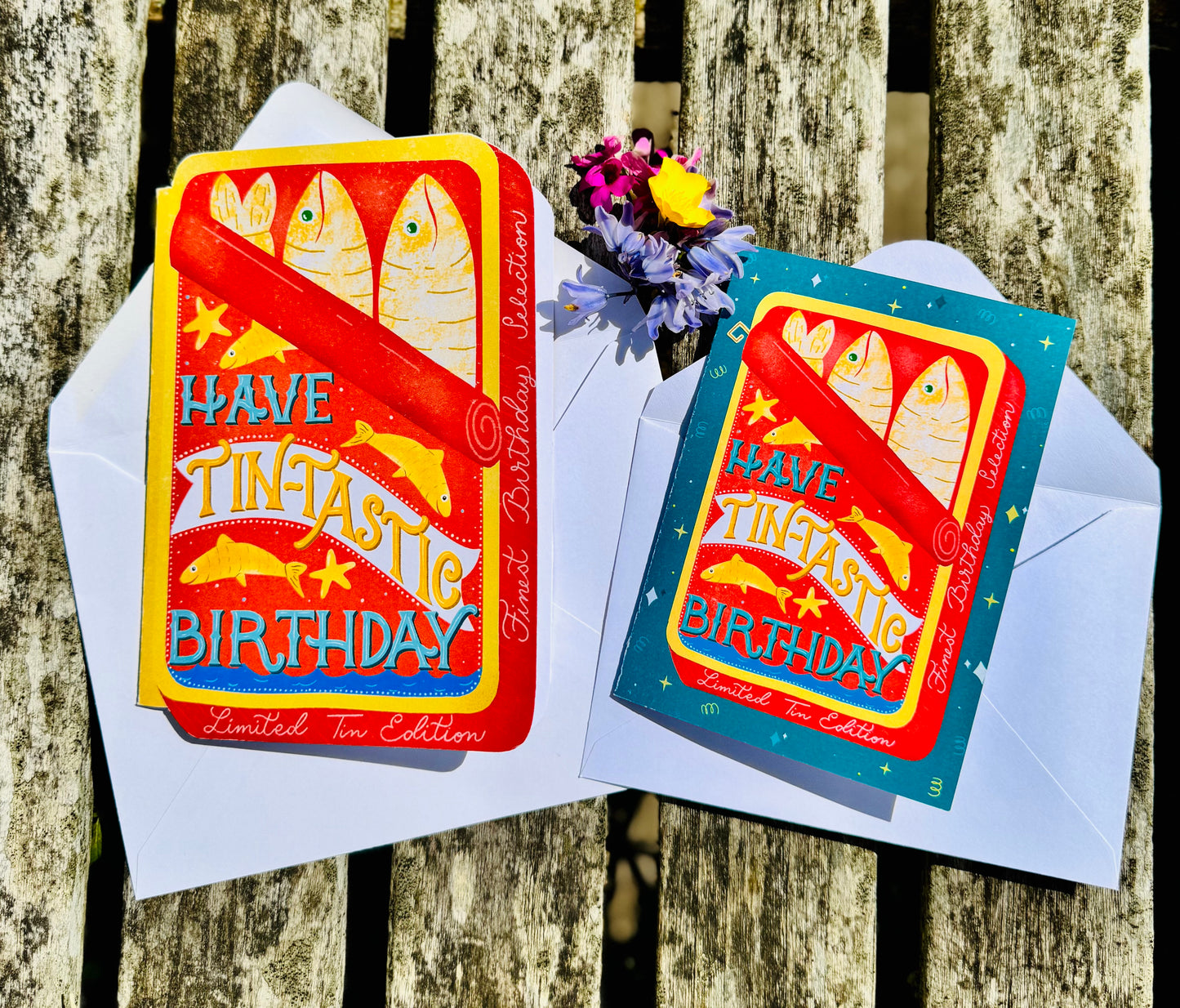 Sardine Tin Birthday Card – Tin Shaped Design