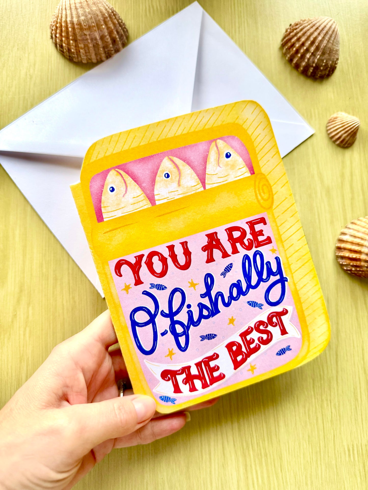 Unique Handcrafted Tin Shape Card