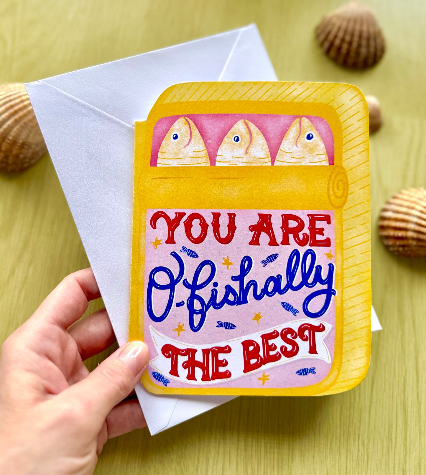 Unique Handcrafted Tin Shape Card