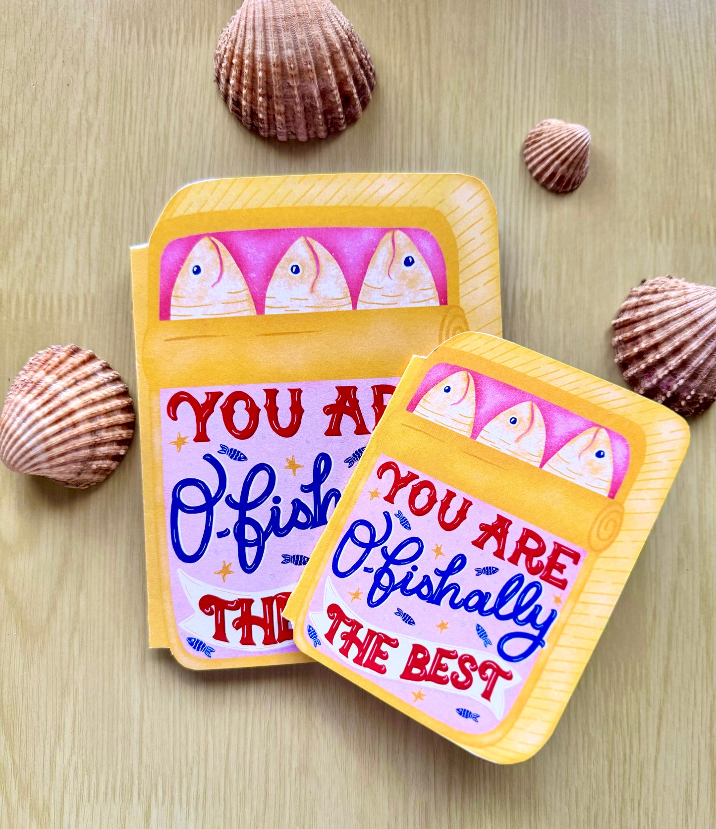 Unique Handcrafted Tin Shape Card