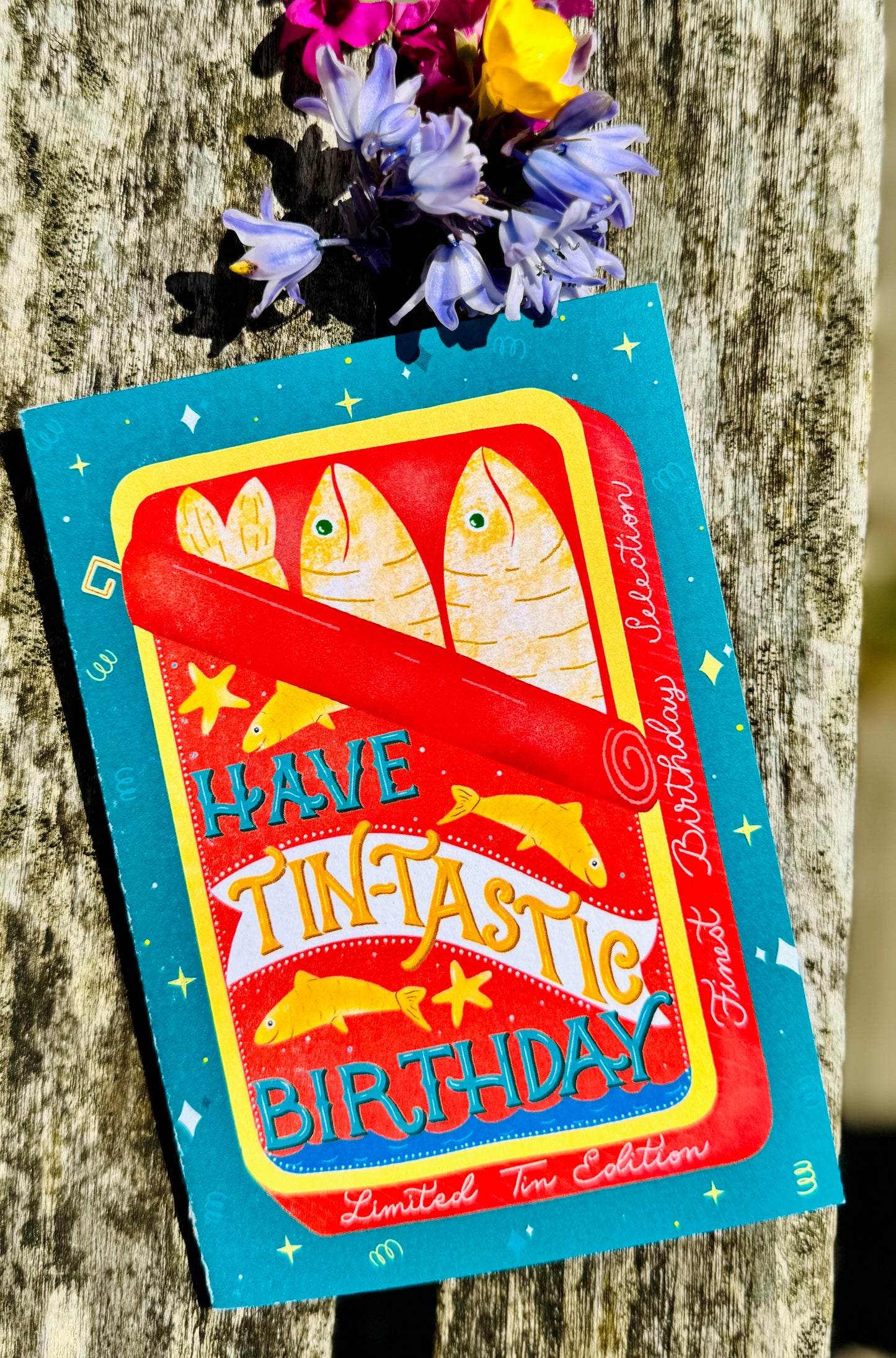 Sardine Tin Birthday Card – Tin Shaped Design