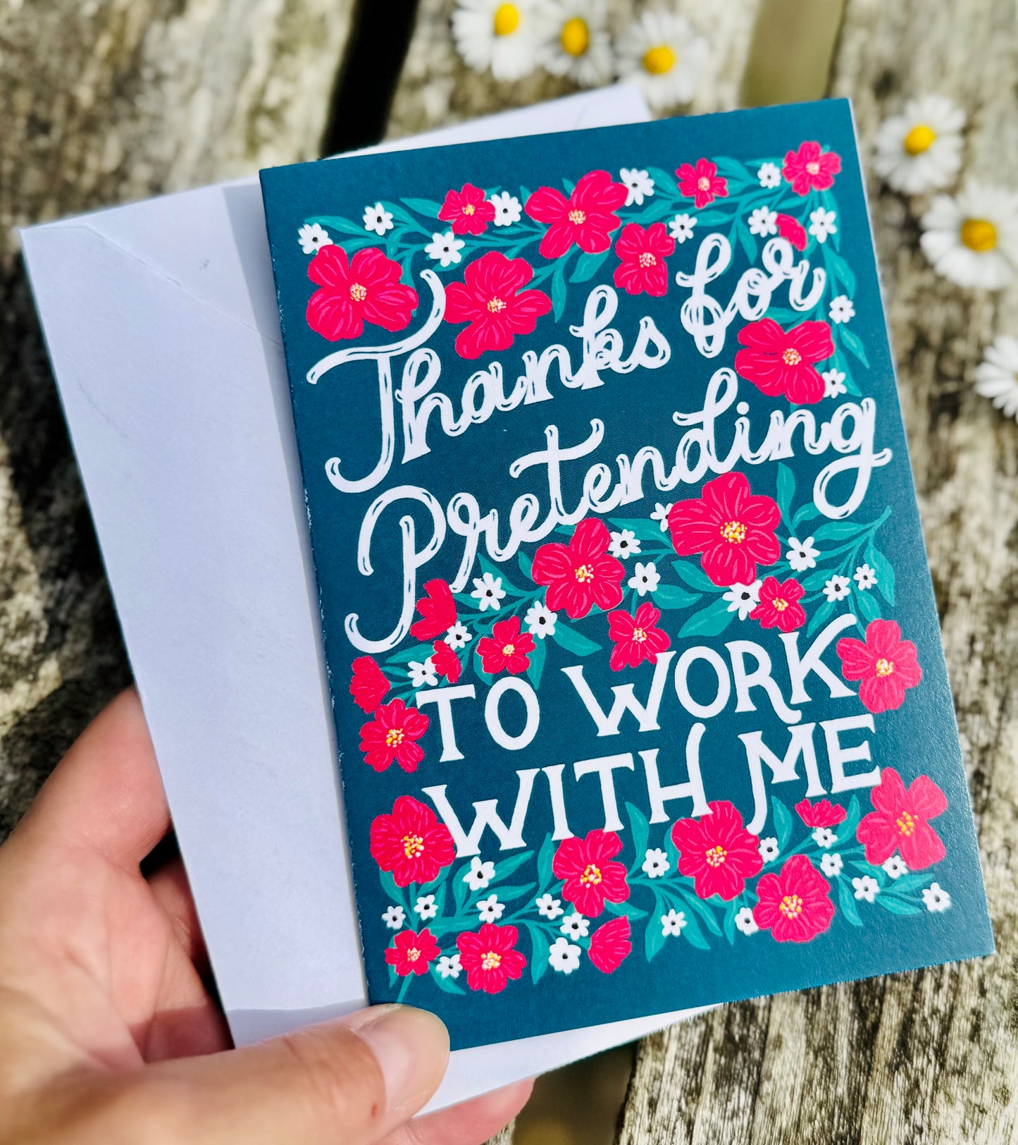 Thanks for Pretending to Work With Me Card