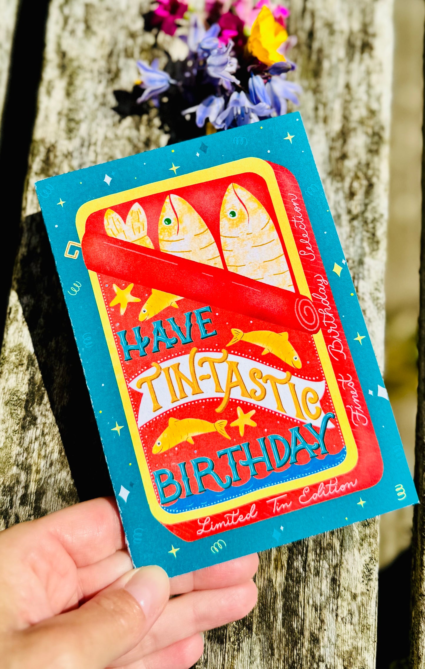 Sardine Tin Birthday Card – Tin Shaped Design
