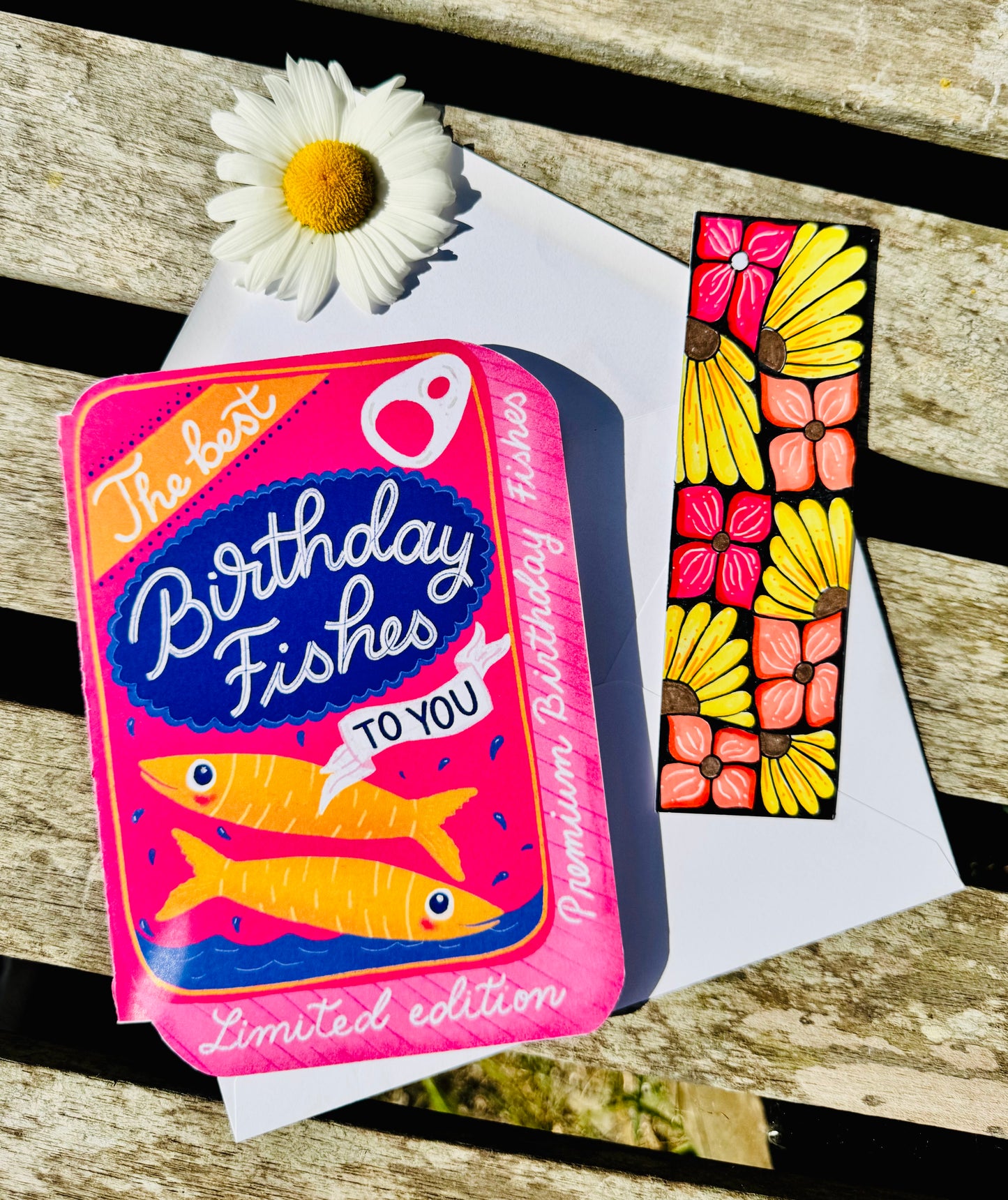 Funny Fish Pun Birthday Card – Sardine Tin Shape, Handmade