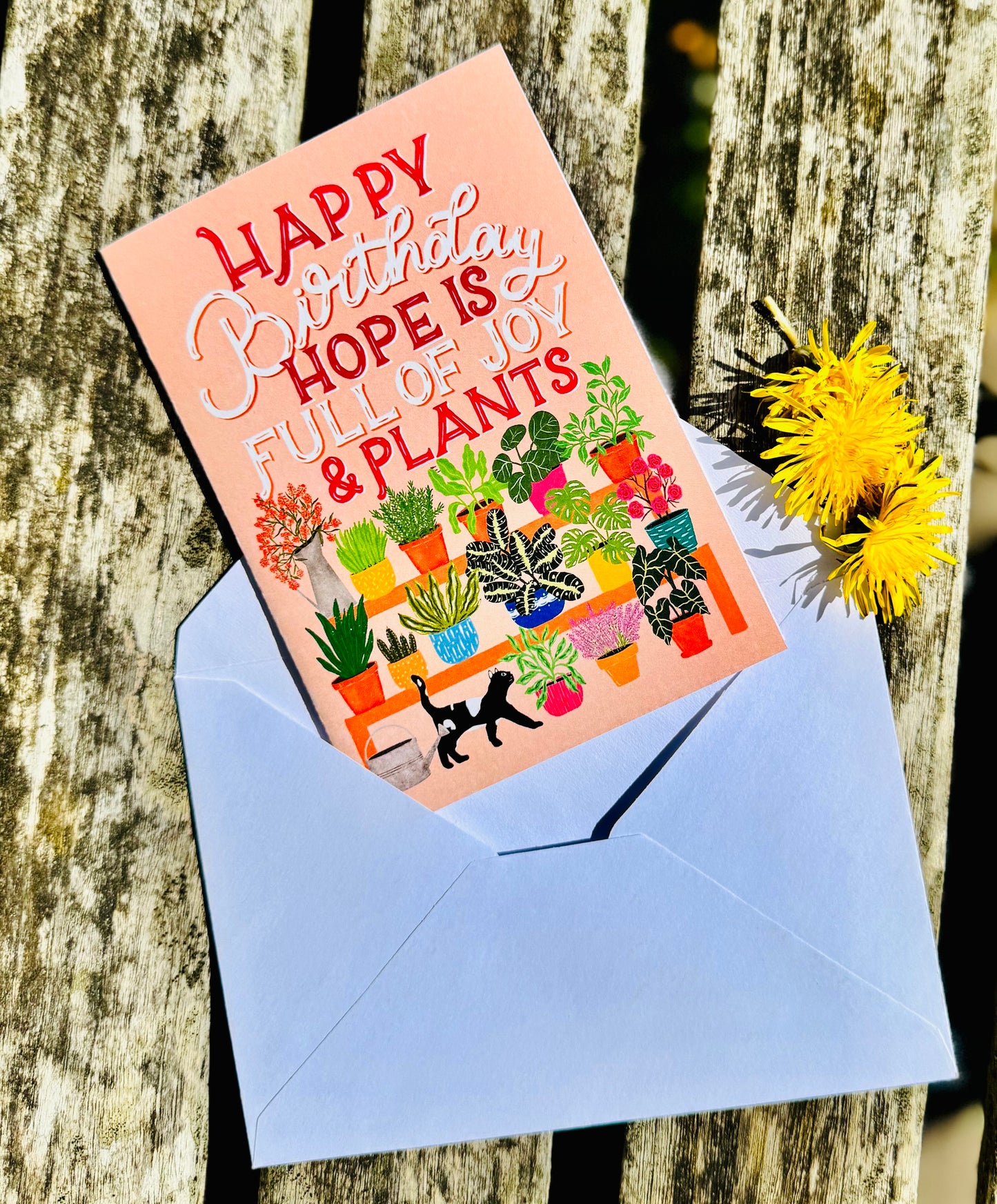 Happy Birthday – Full of Joy & Plants” Card