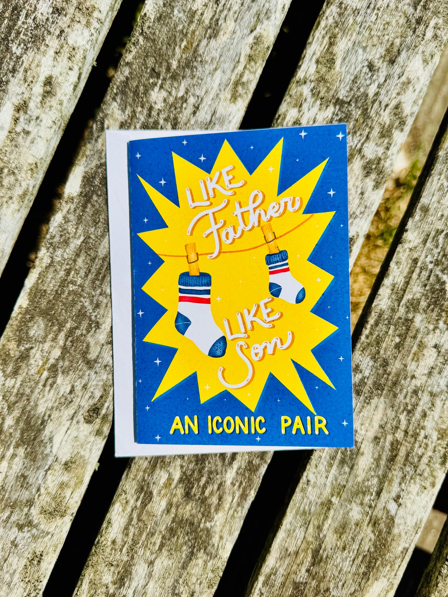 Like Father Like Son Card – An Iconic Pair, Funny Father's Day Card, Dad & Son Greeting Card