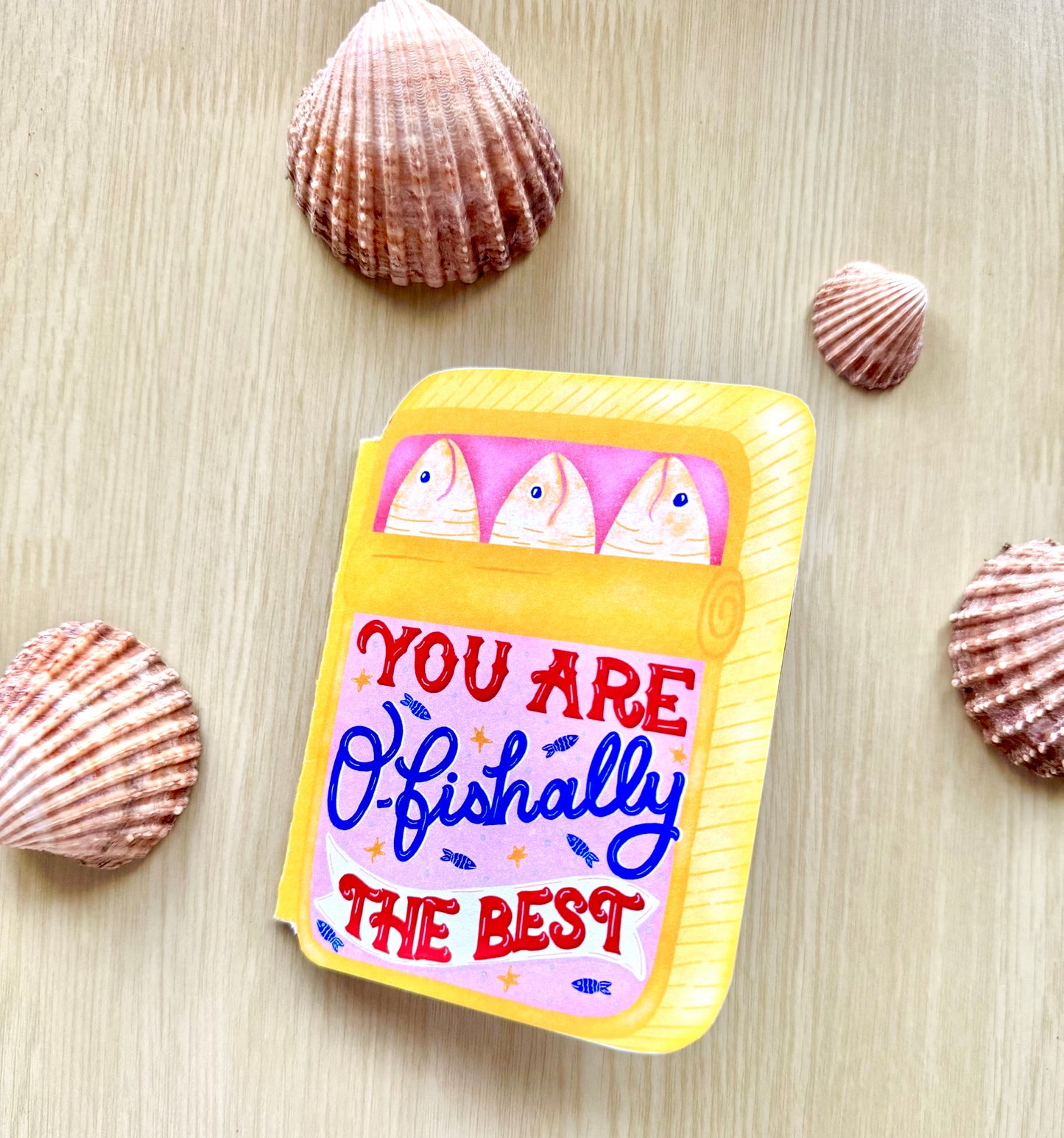 Unique Handcrafted Tin Shape Card