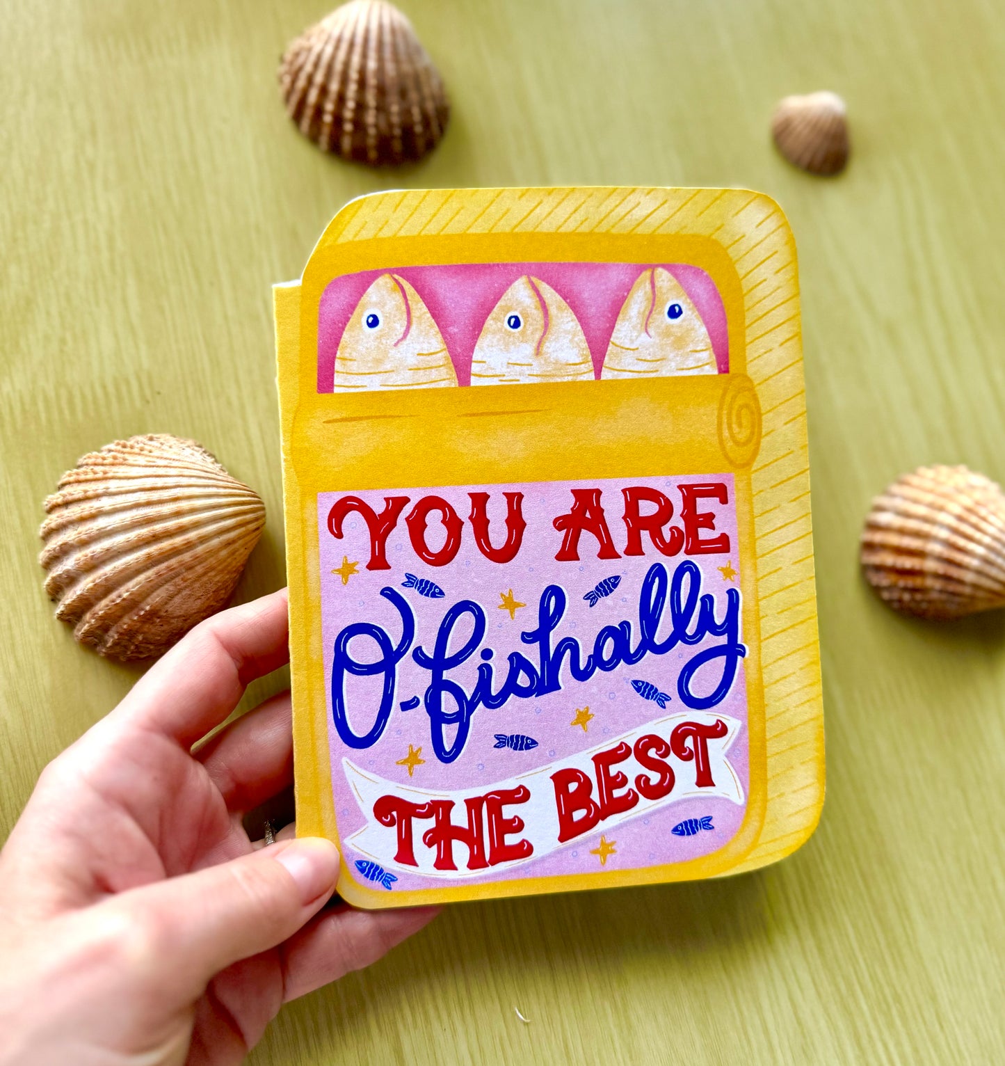 Unique Handcrafted Tin Shape Card