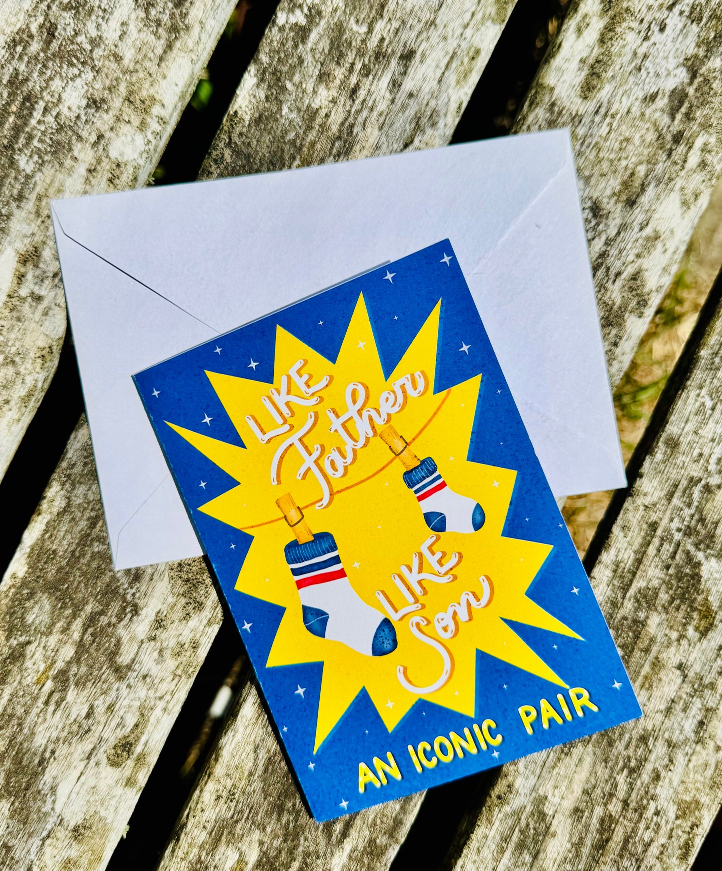 Like Father Like Son Card – An Iconic Pair, Funny Father's Day Card, Dad & Son Greeting Card