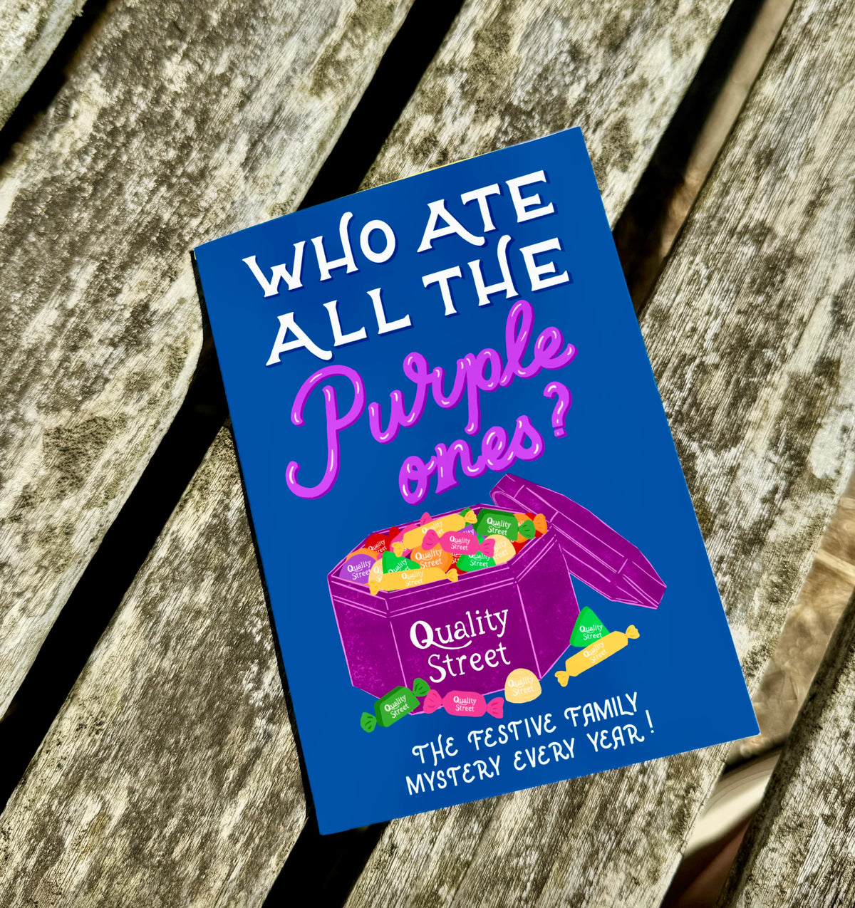 Who Ate All the Purple Ones? Christmas Card